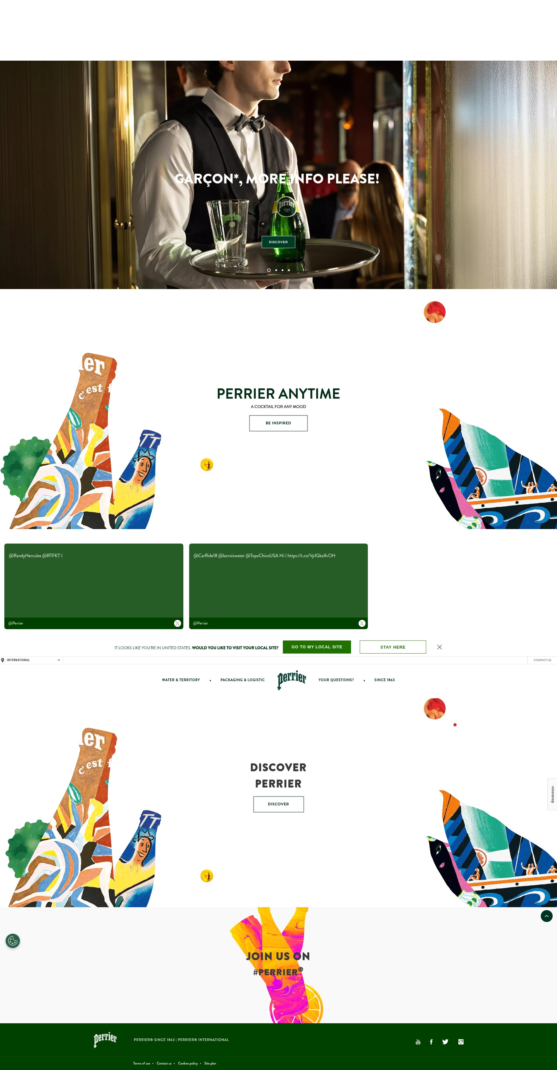 Screenshot of perrier.com