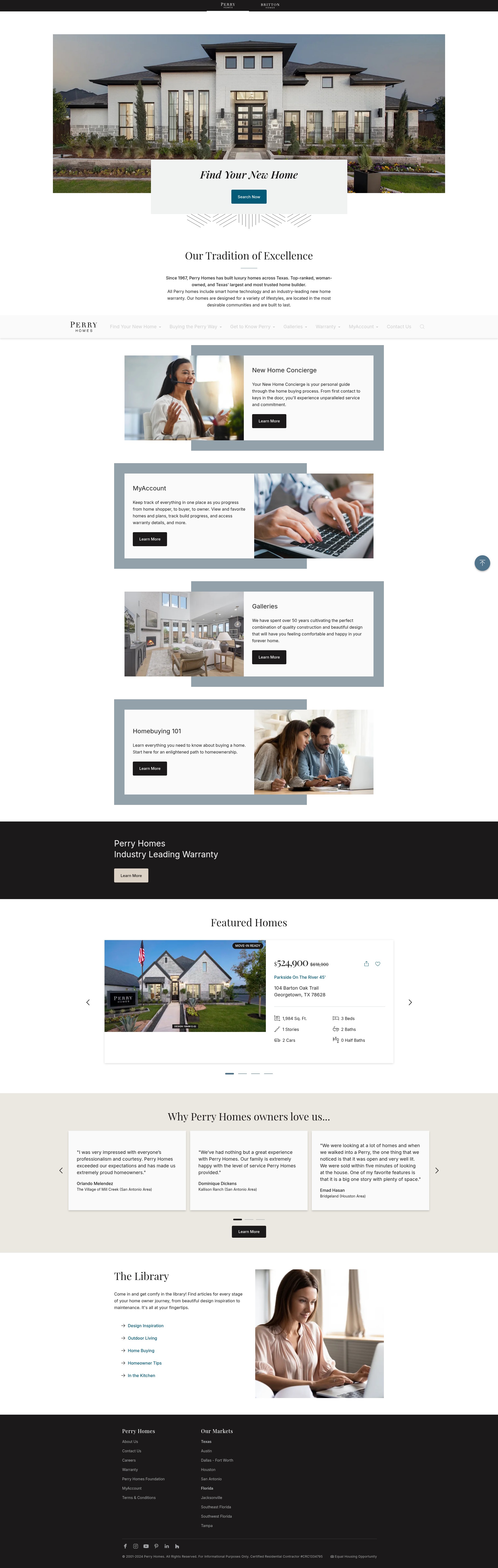 Screenshot of perryhomes.com