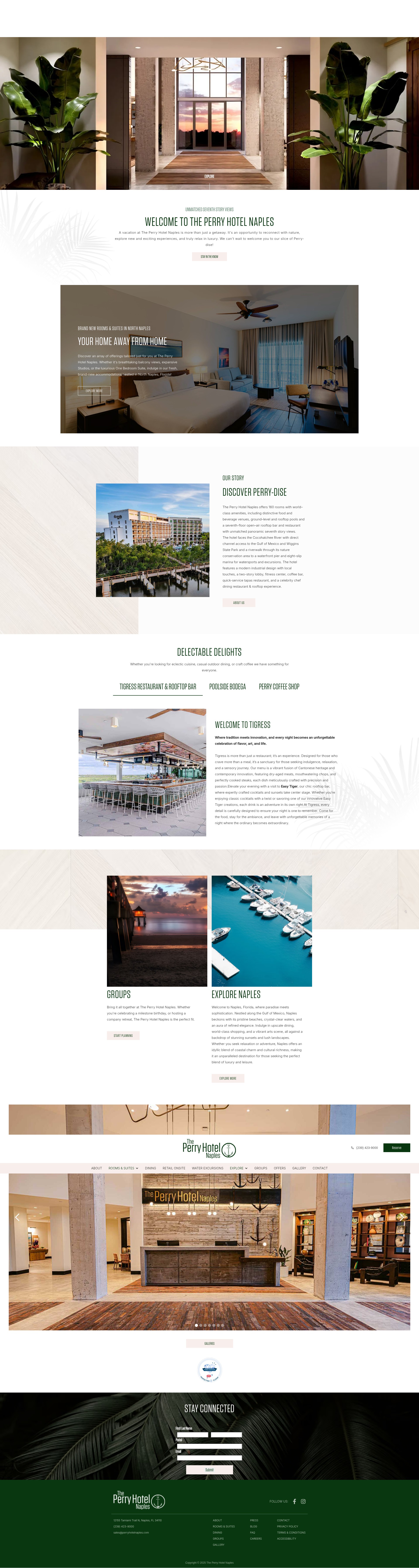 Screenshot of perryhotelnaples.com