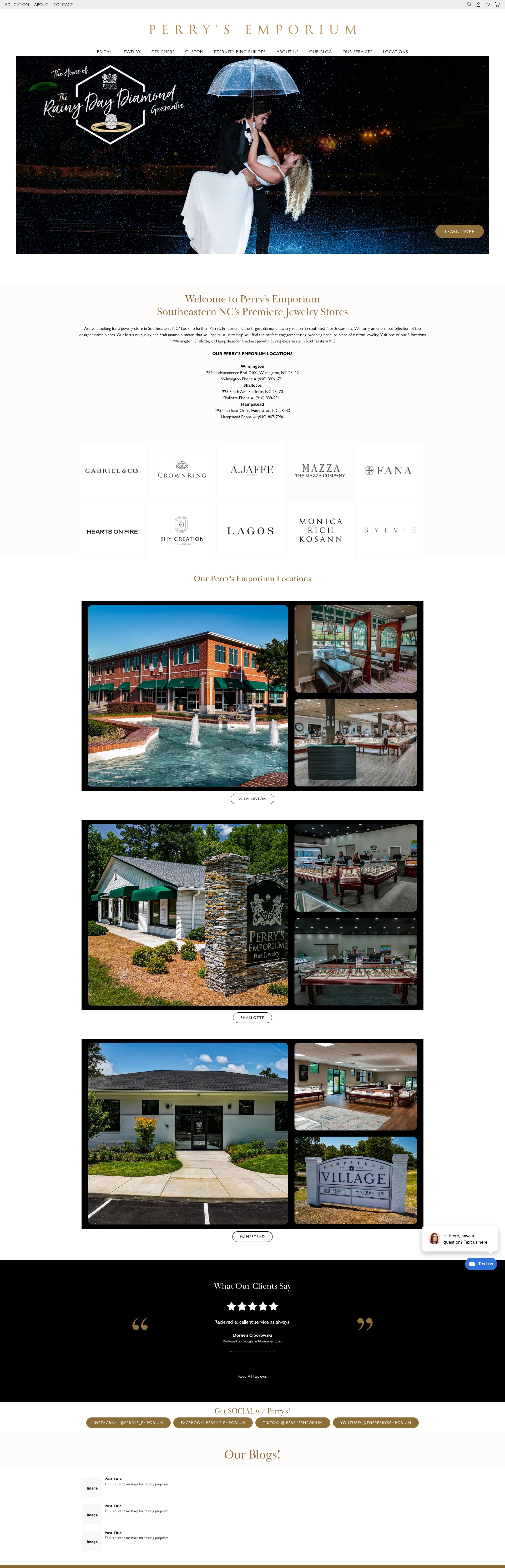 Screenshot of perrysemporium.com