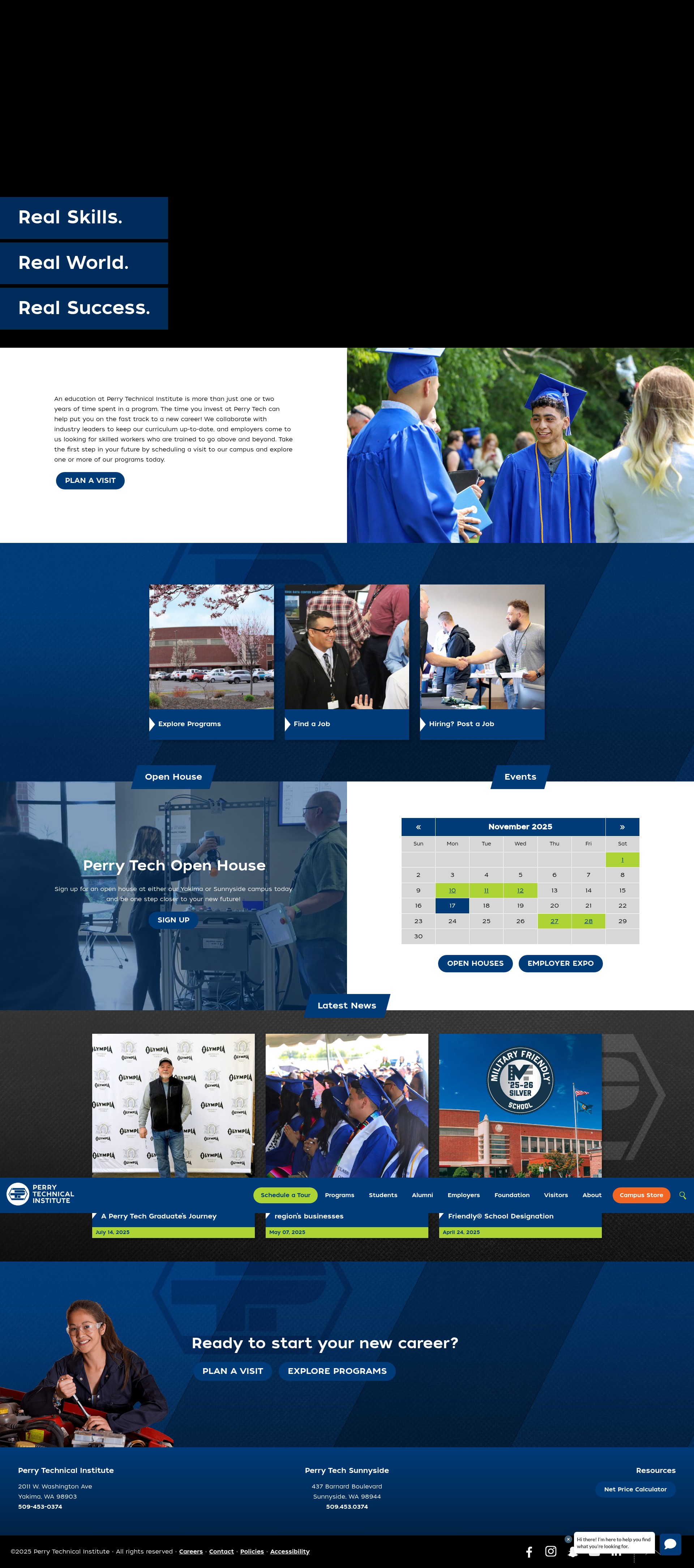 Screenshot of perrytech.edu