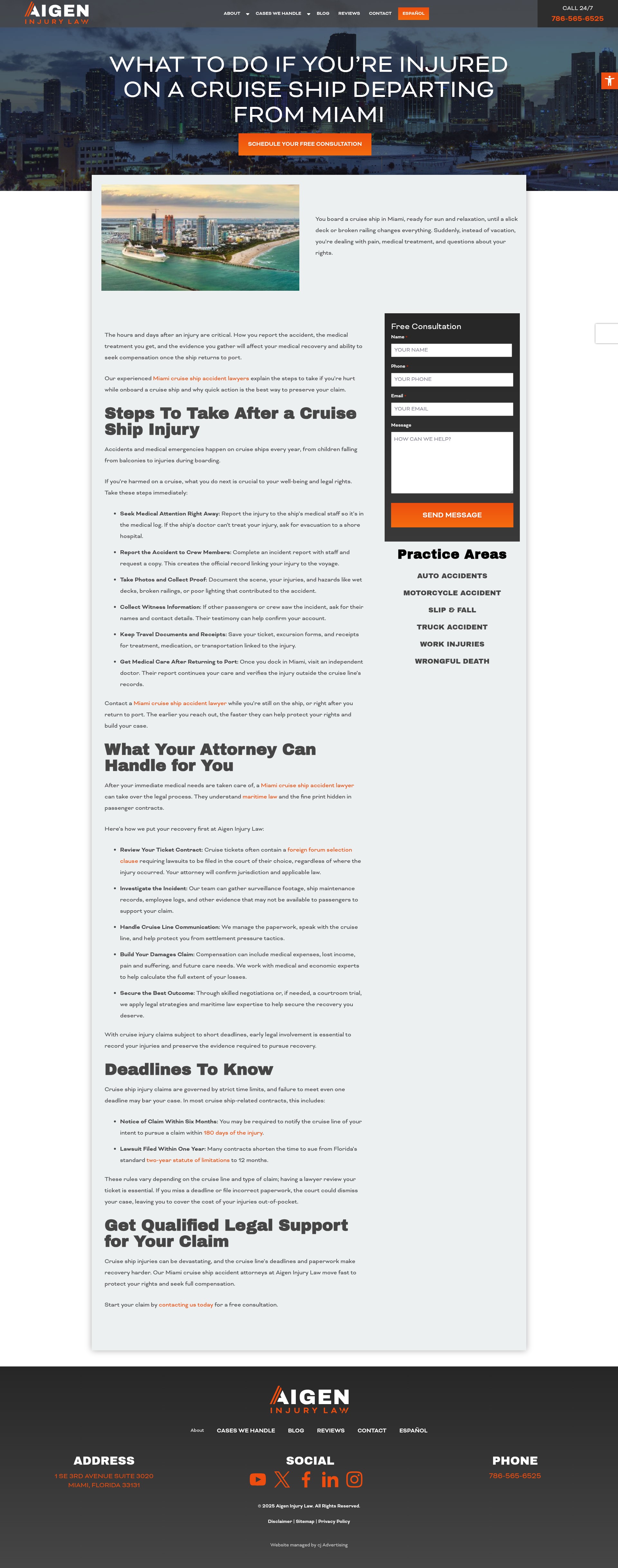 Screenshot of personalinjuryinmiami.com
