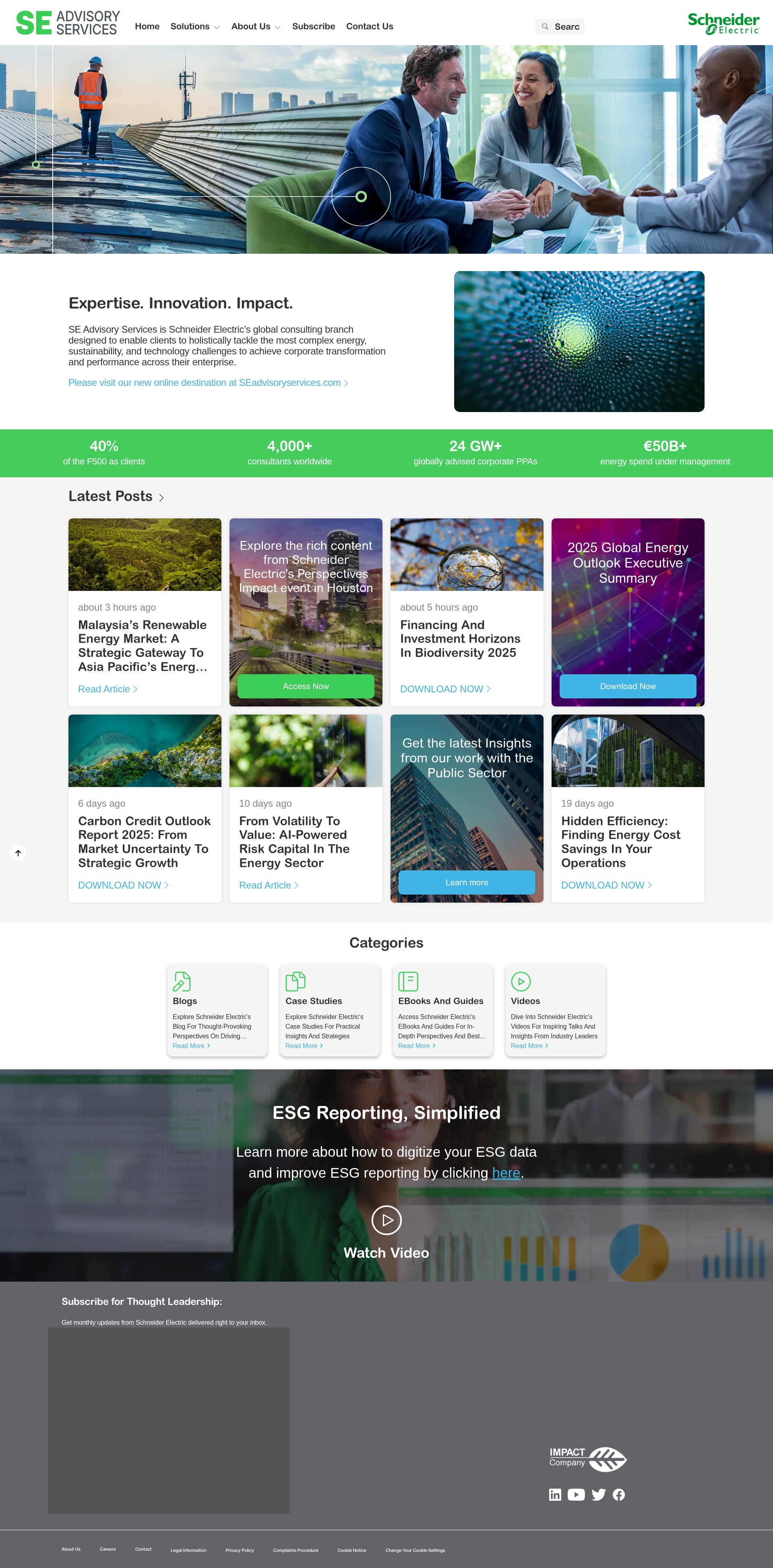 Screenshot of perspectives.se.com