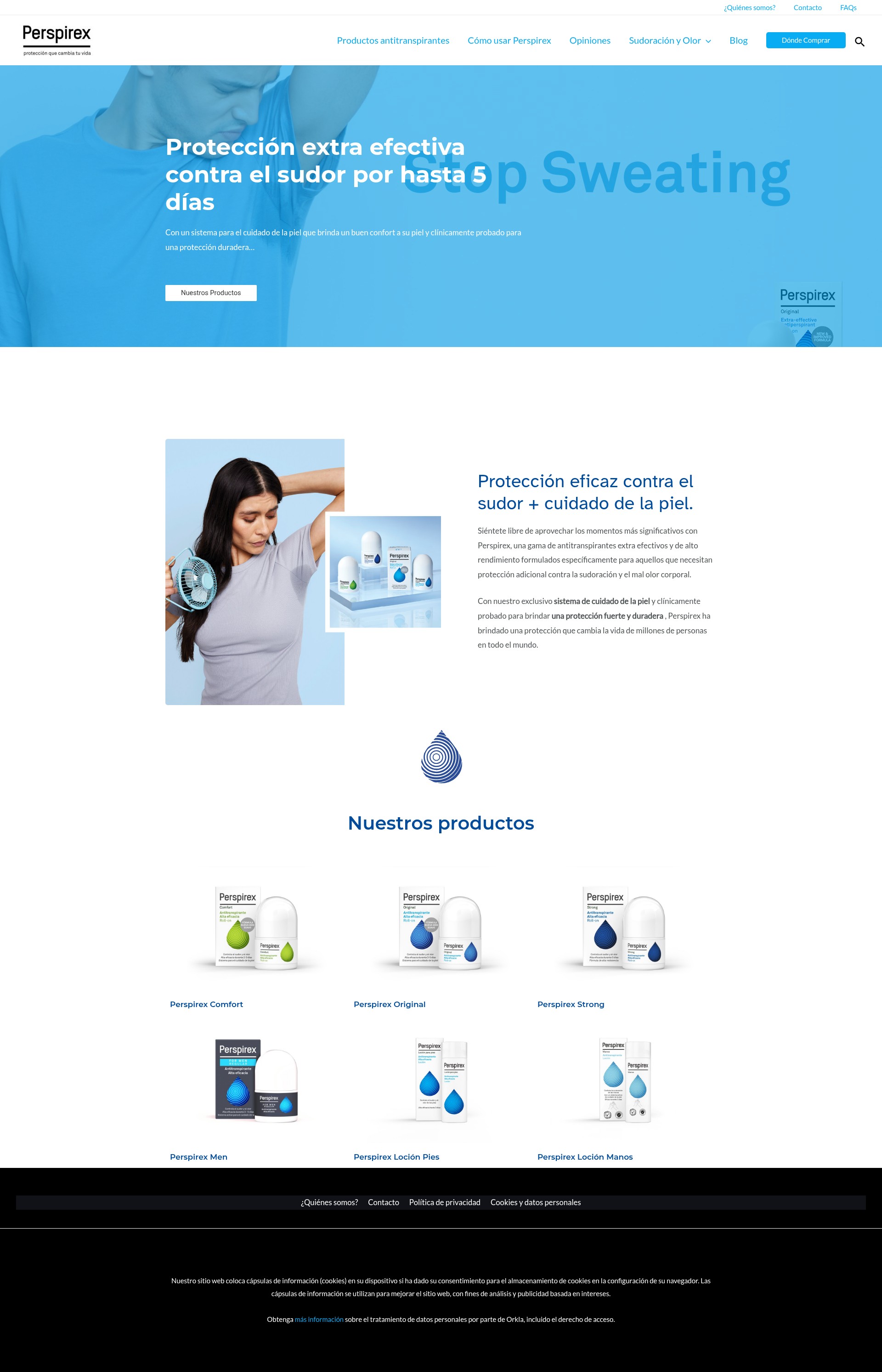 Screenshot of perspirex.es