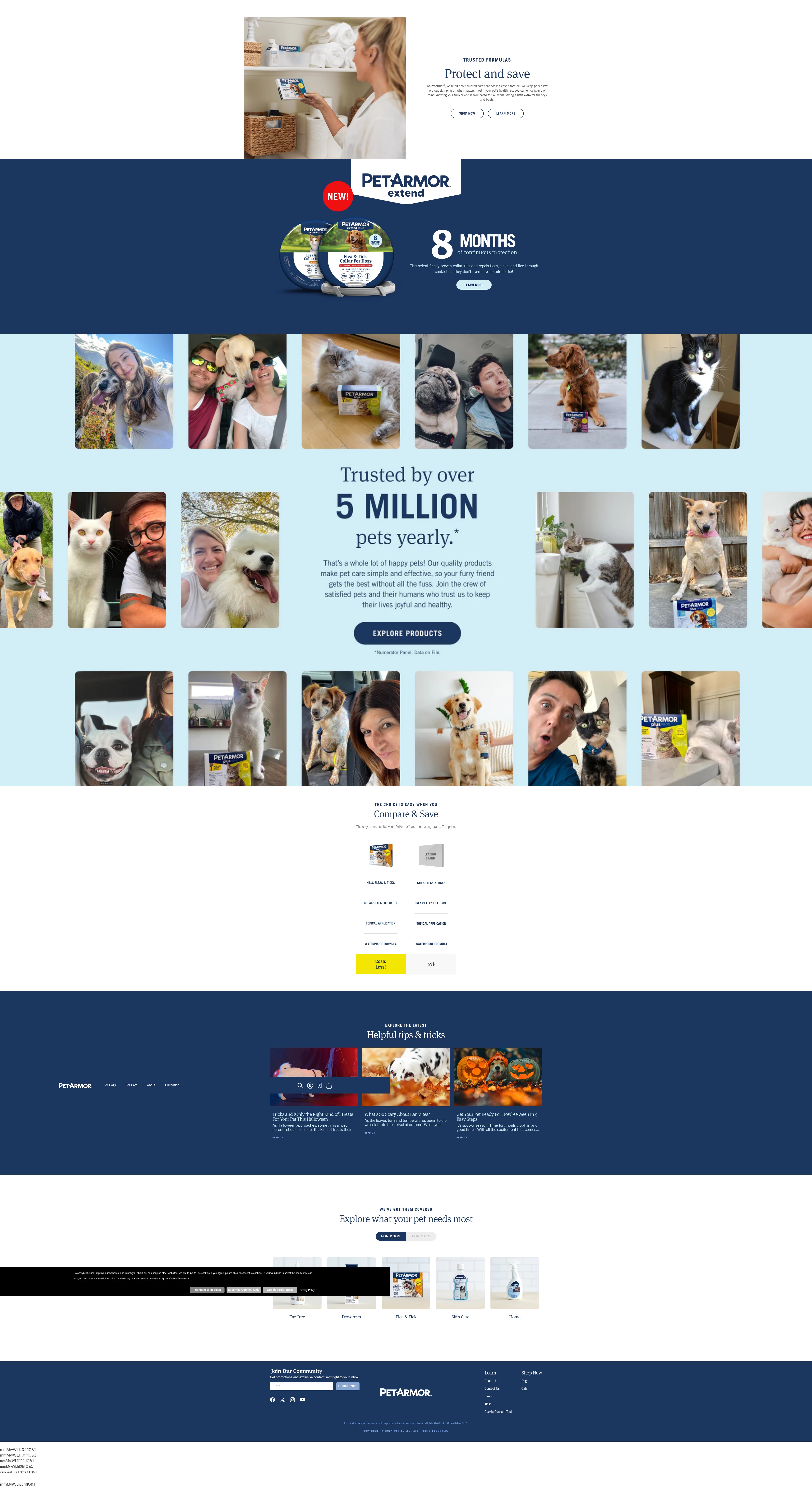 Screenshot of petarmor.com
