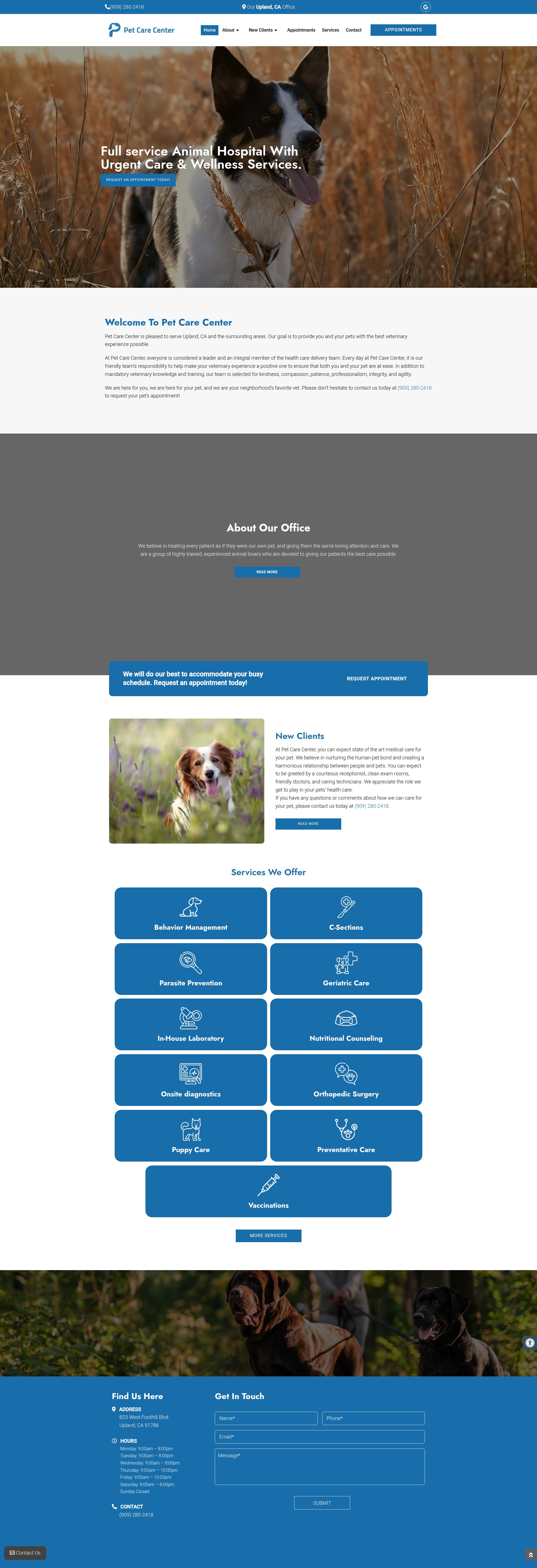 Screenshot of petcarecenter.net