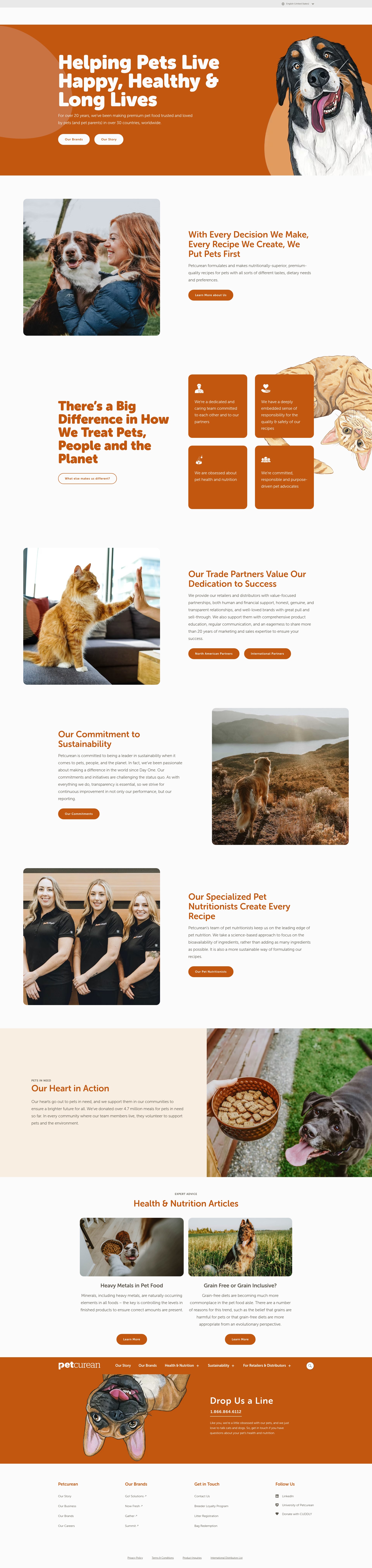 Screenshot of petcurean.com