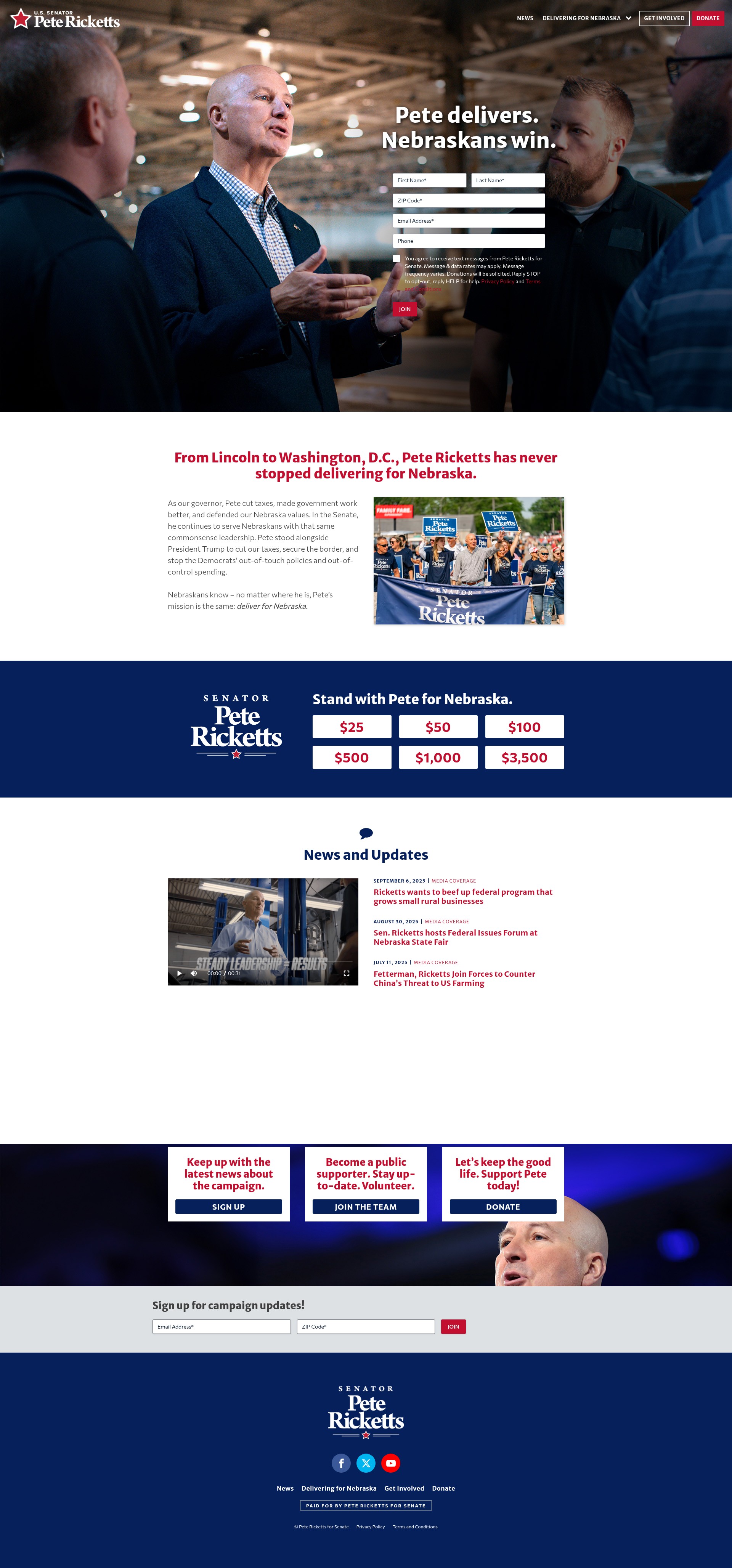 Screenshot of petericketts.com