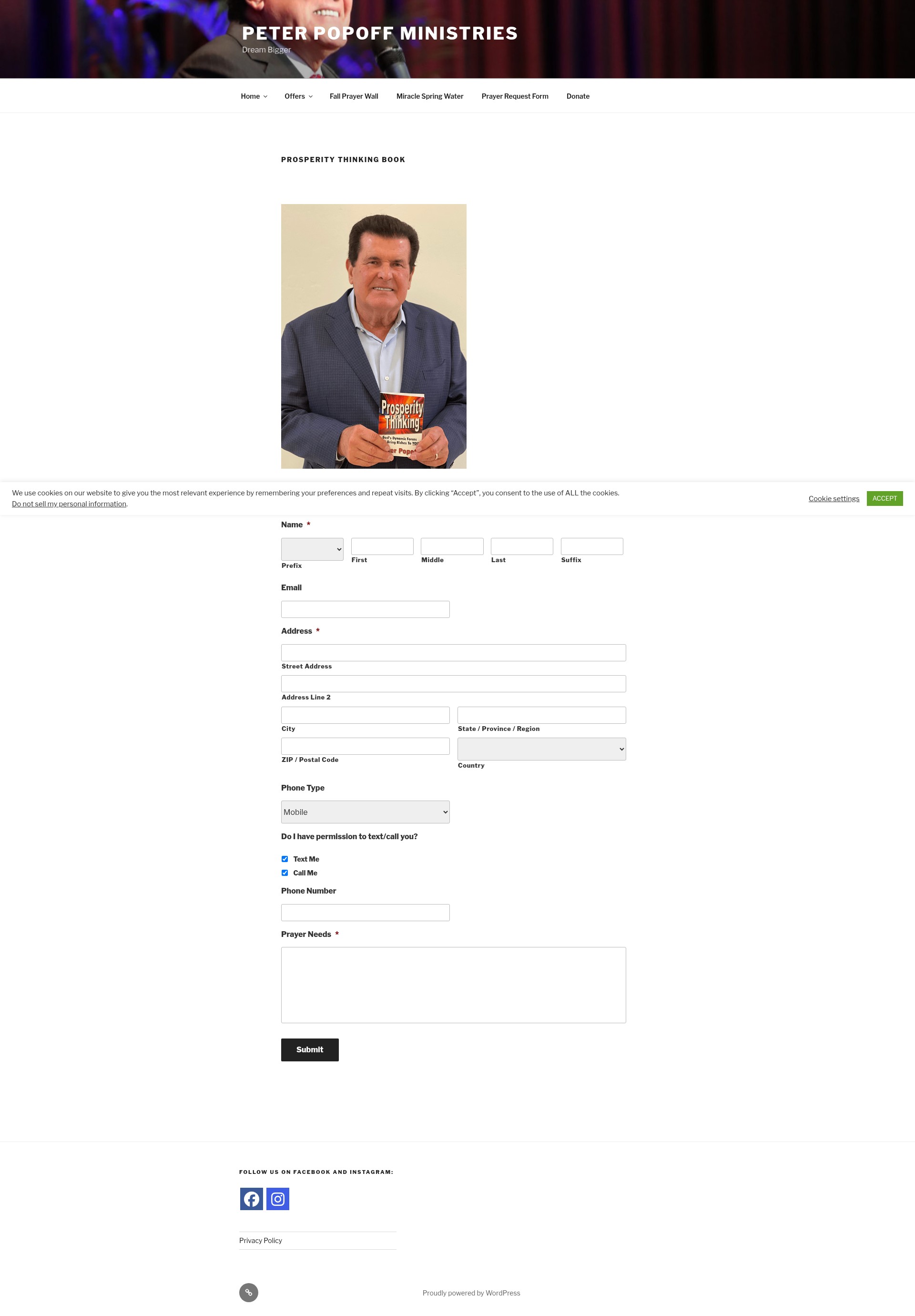 Screenshot of peterpopoff.org