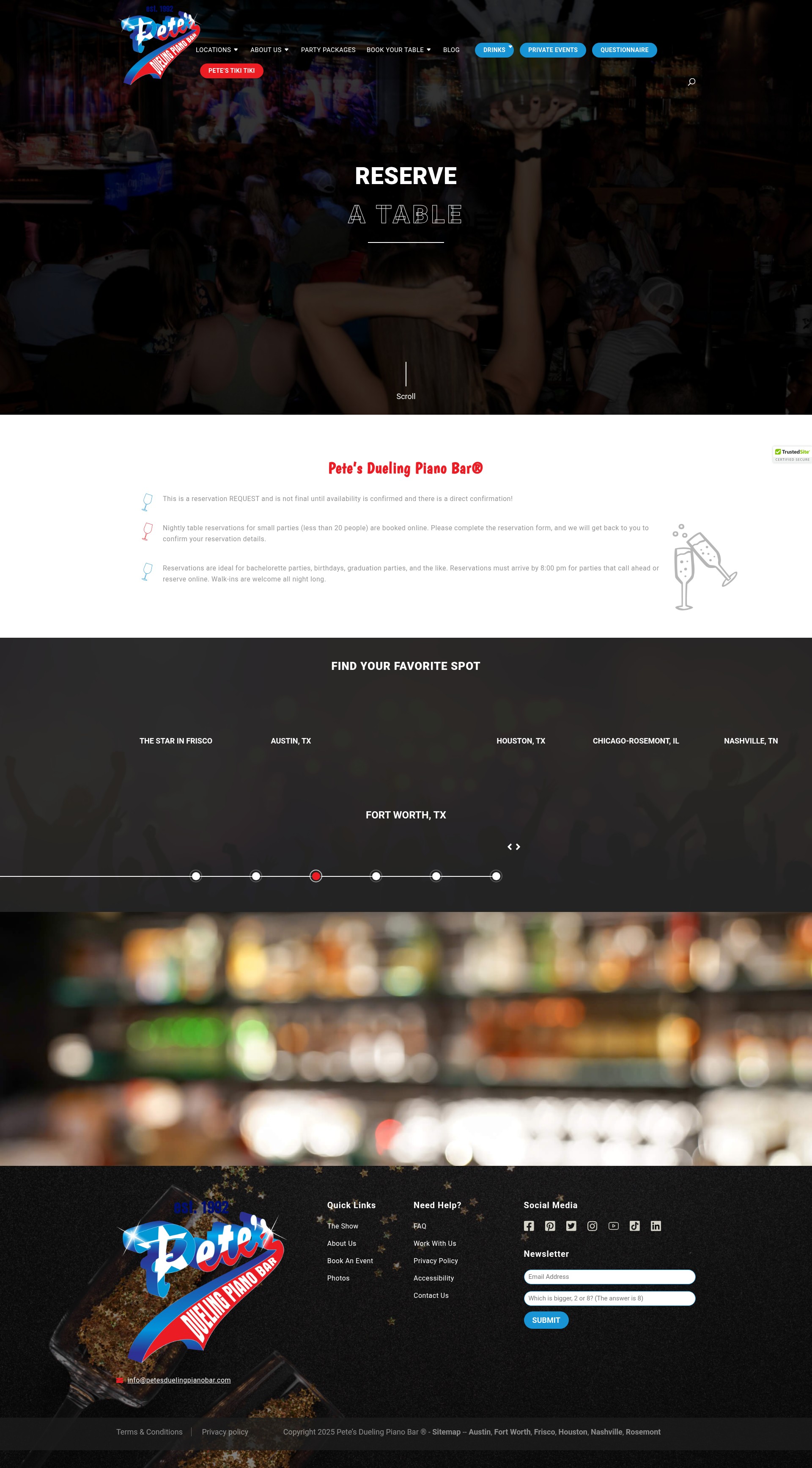 Screenshot of petesduelingpianobar.com