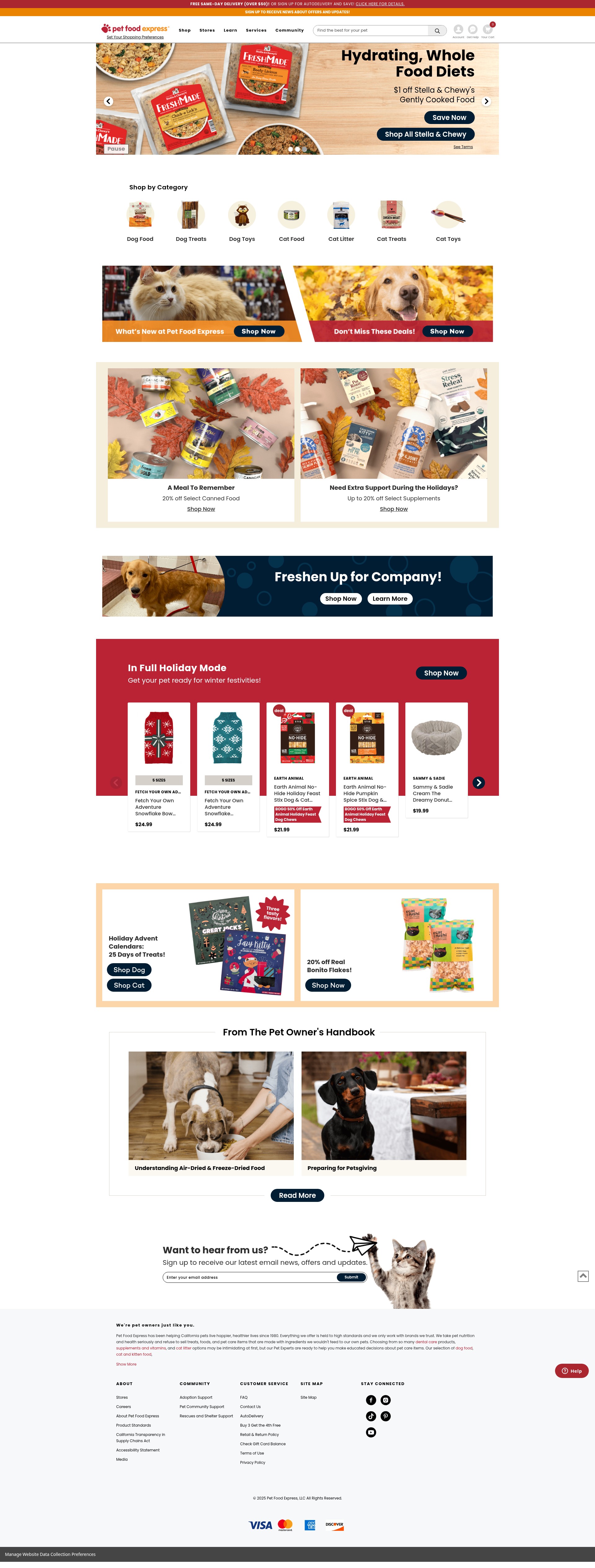 Screenshot of petfood.express