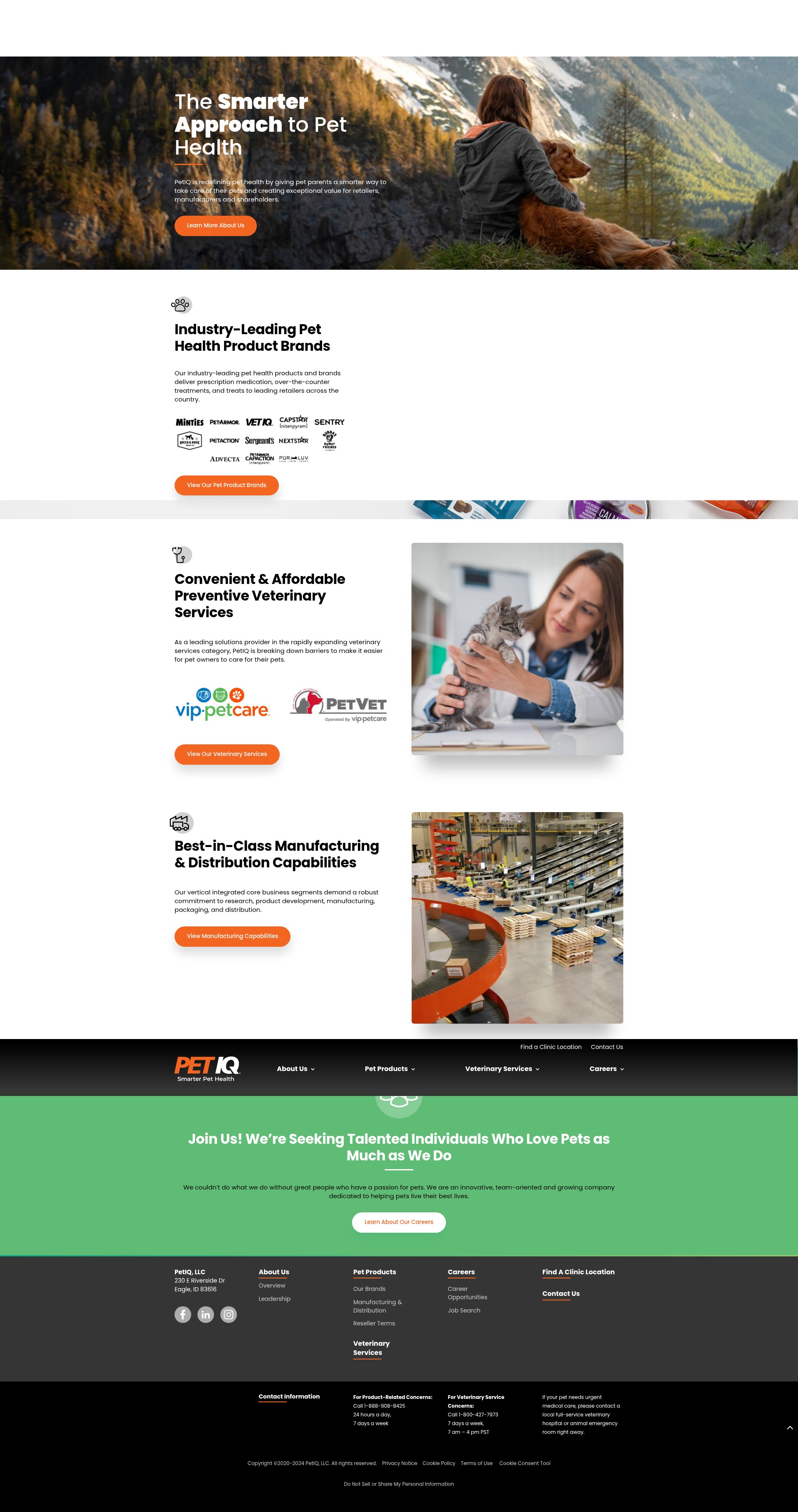 Screenshot of petiq.com