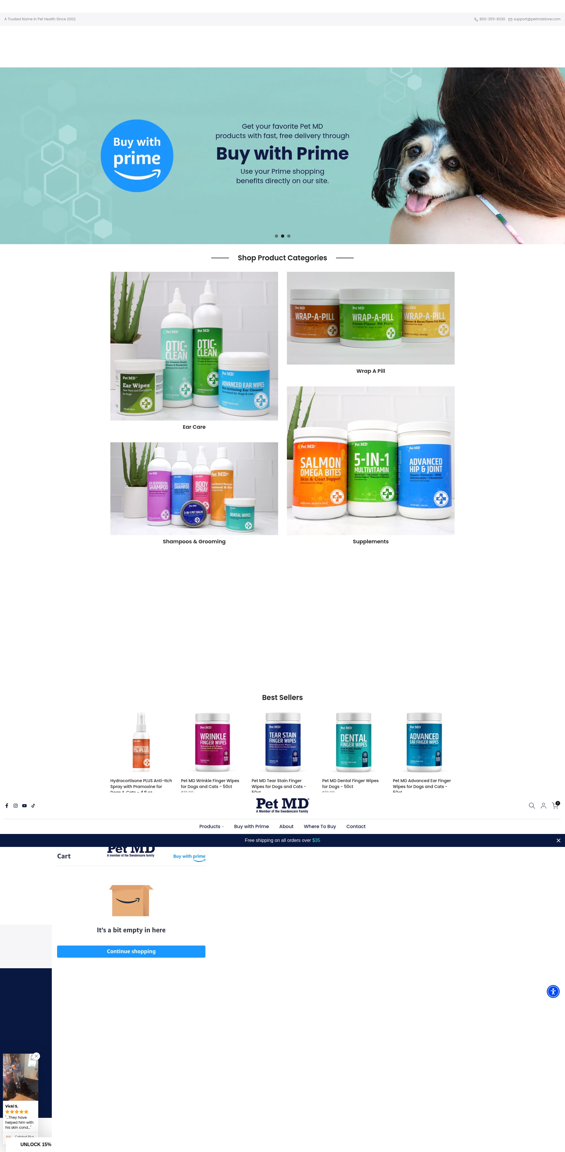 Screenshot of petmdstore.com