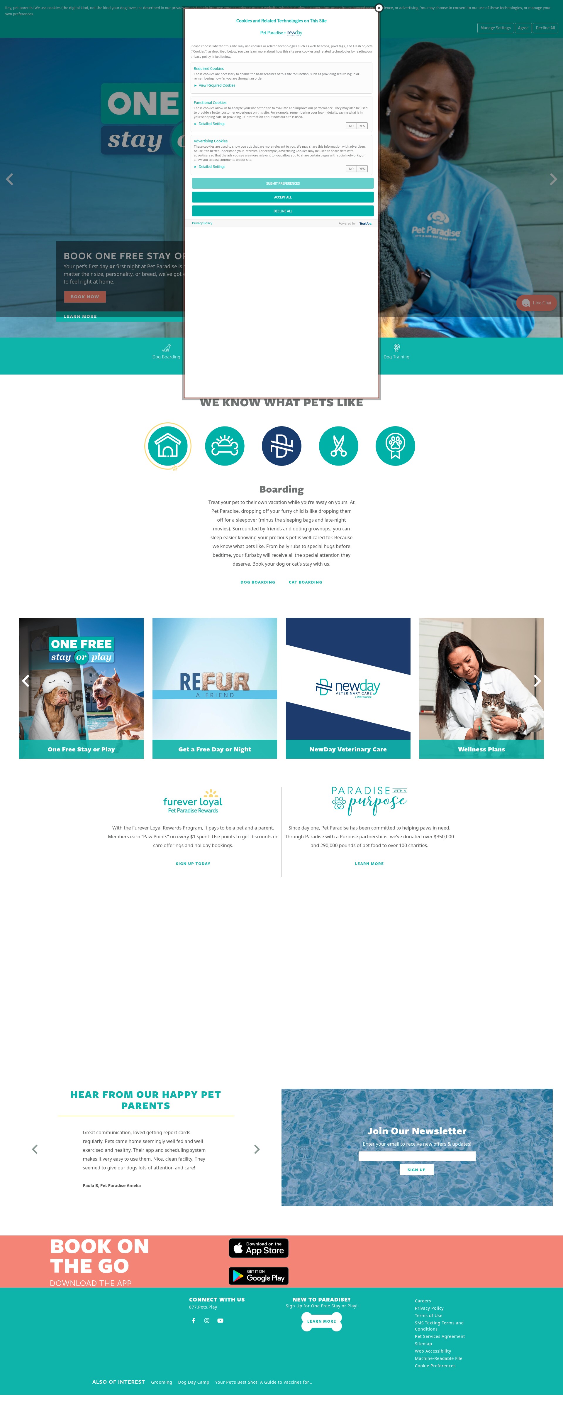 Screenshot of petparadise.com