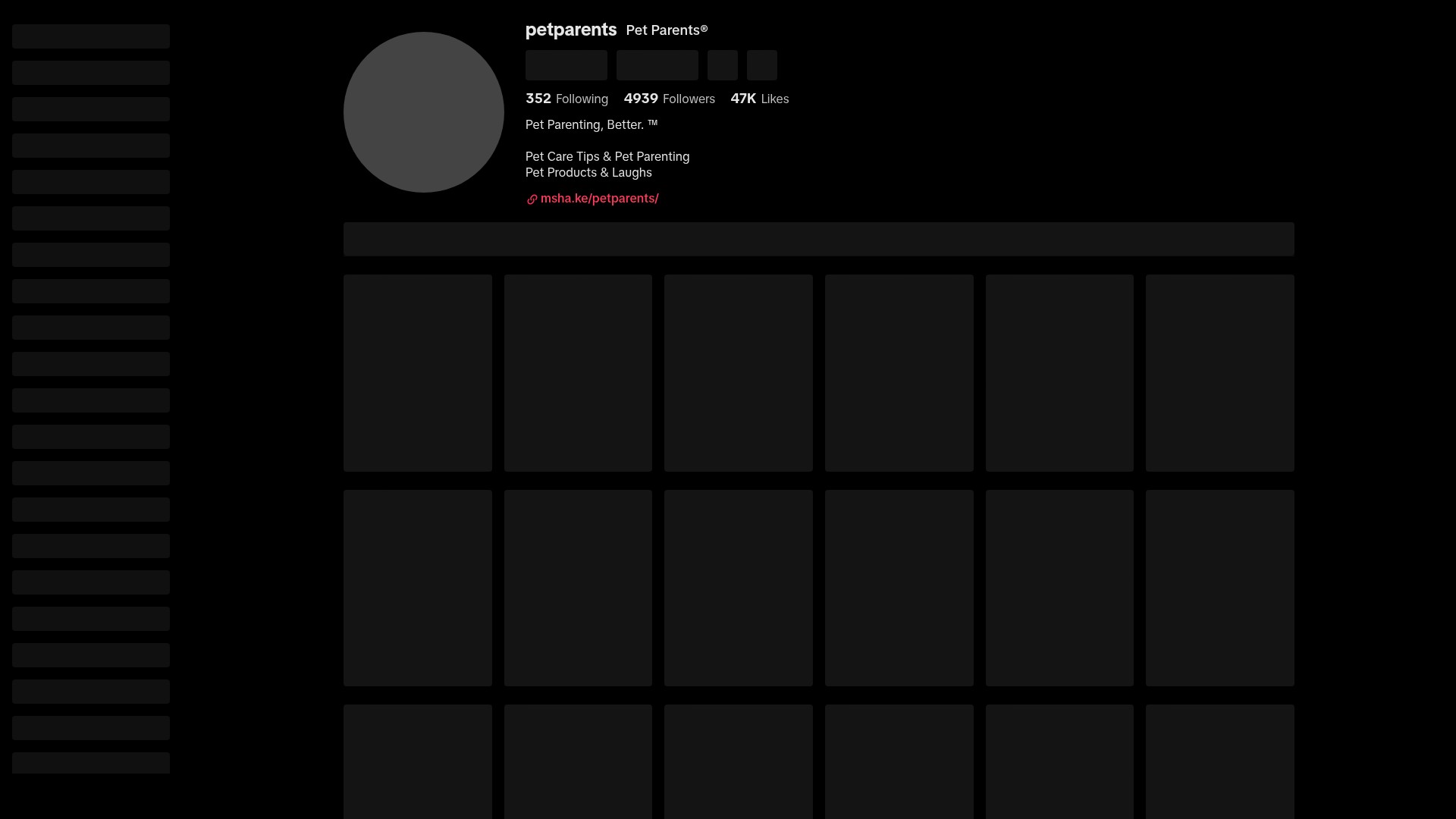 Screenshot of petparents.myshopify.com