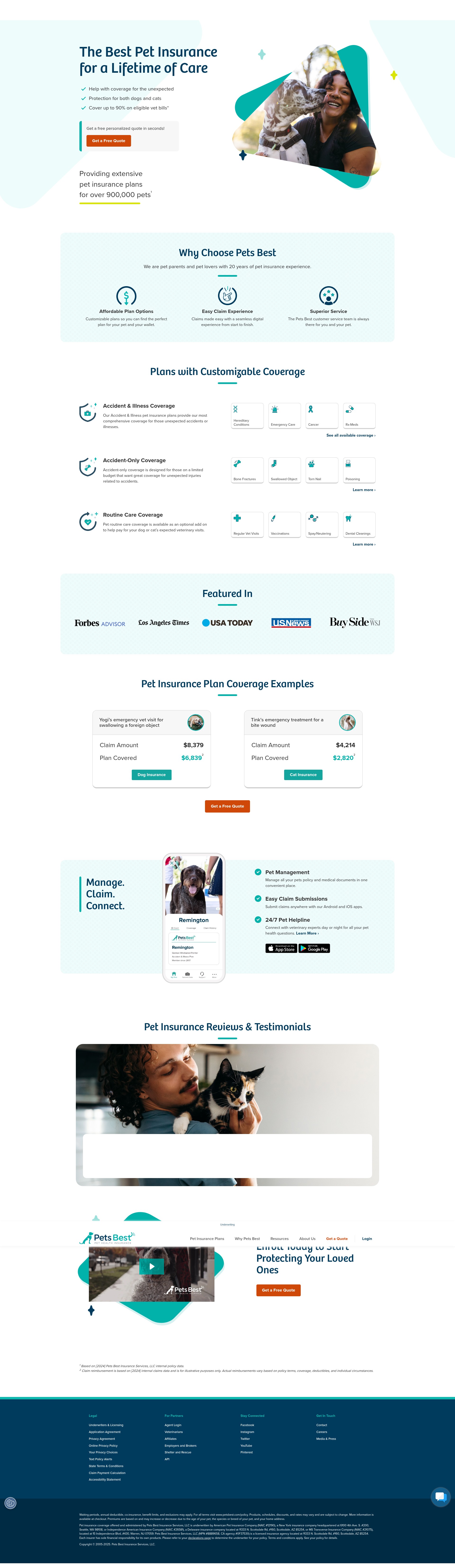 Screenshot of petsbest.com