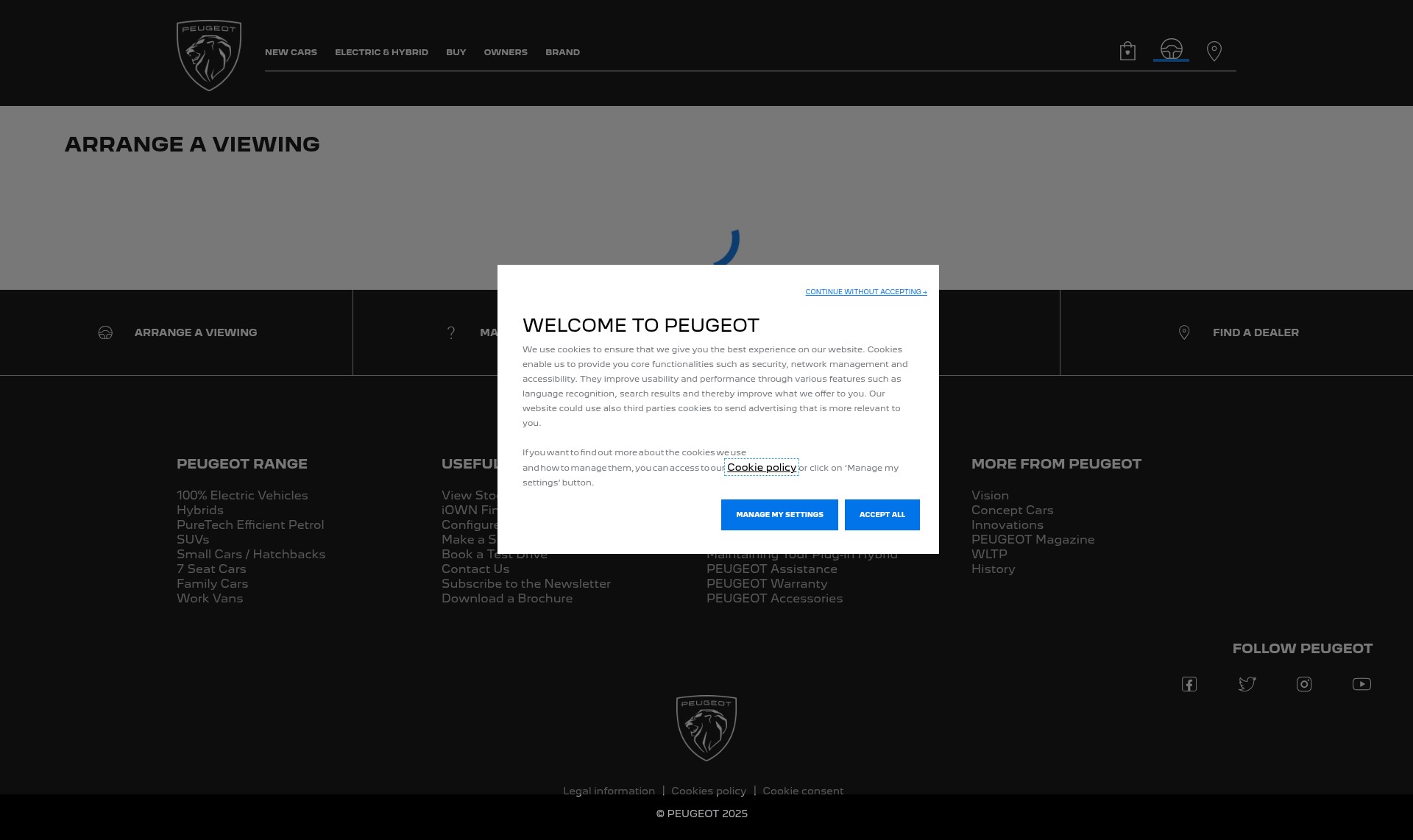 Screenshot of peugeot-newzealand.co.nz