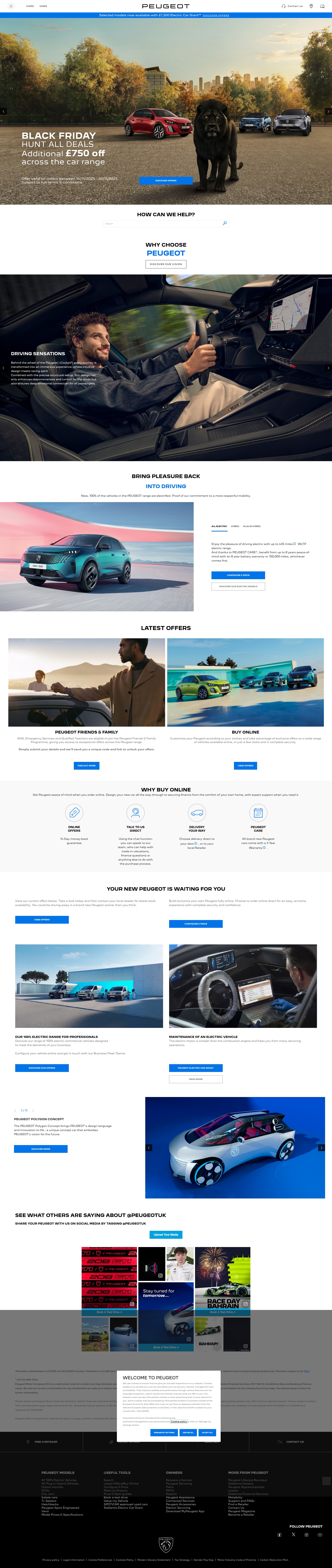 Screenshot of peugeot.co.uk