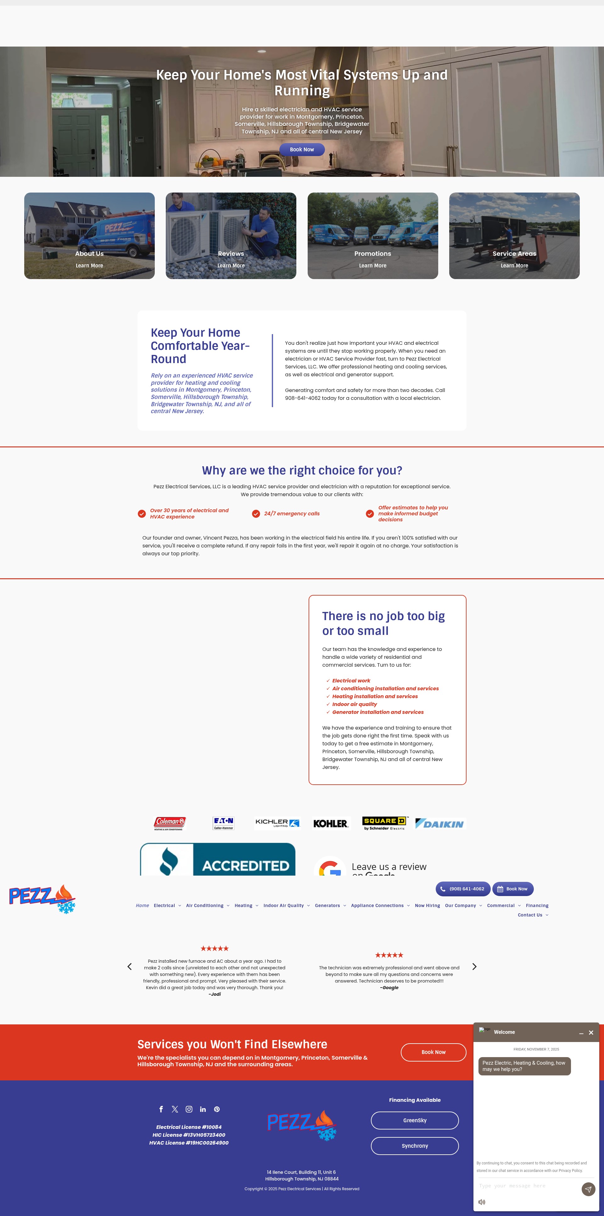 Screenshot of pezzelectric.com