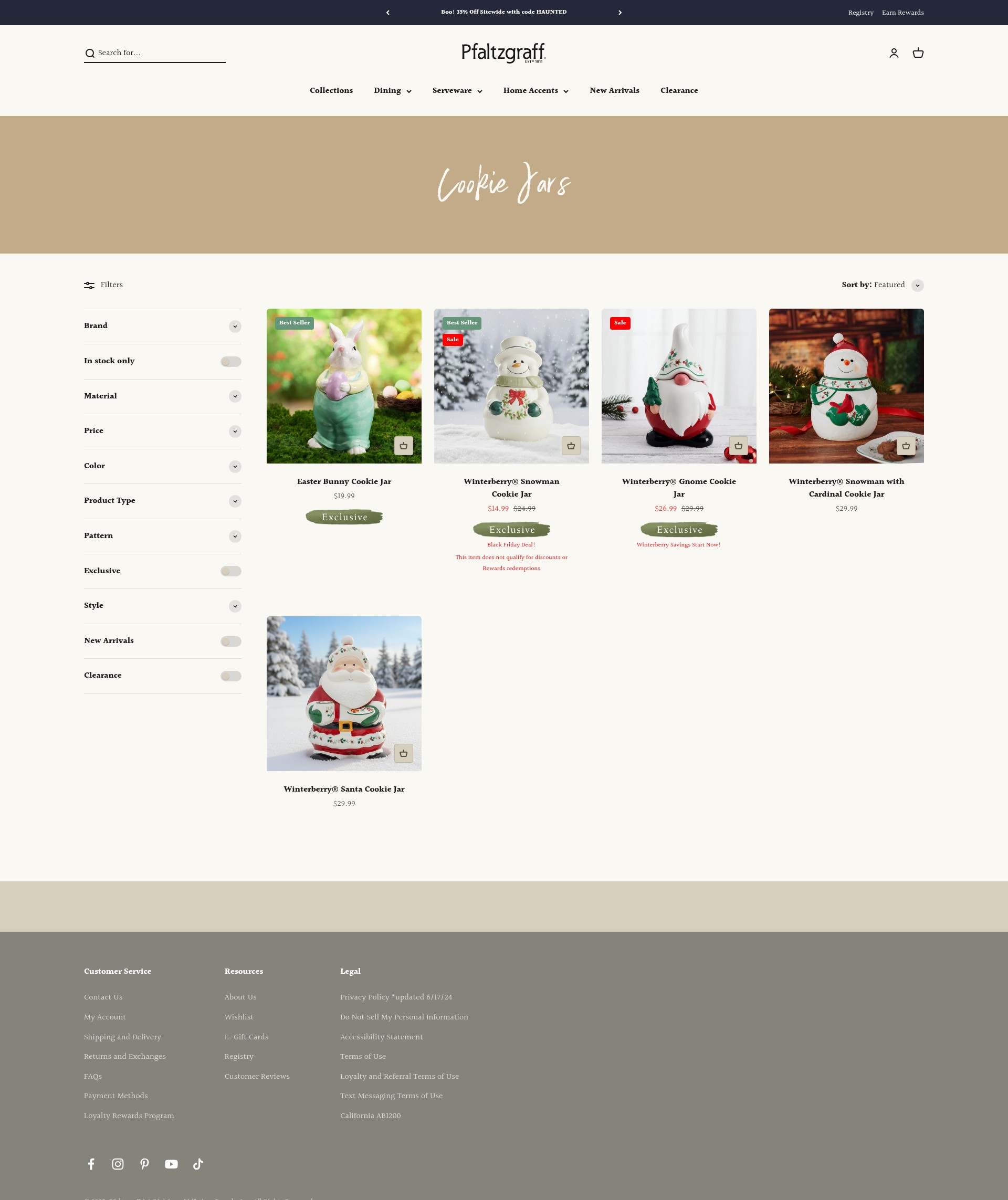 Screenshot of pfaltzgraff.com