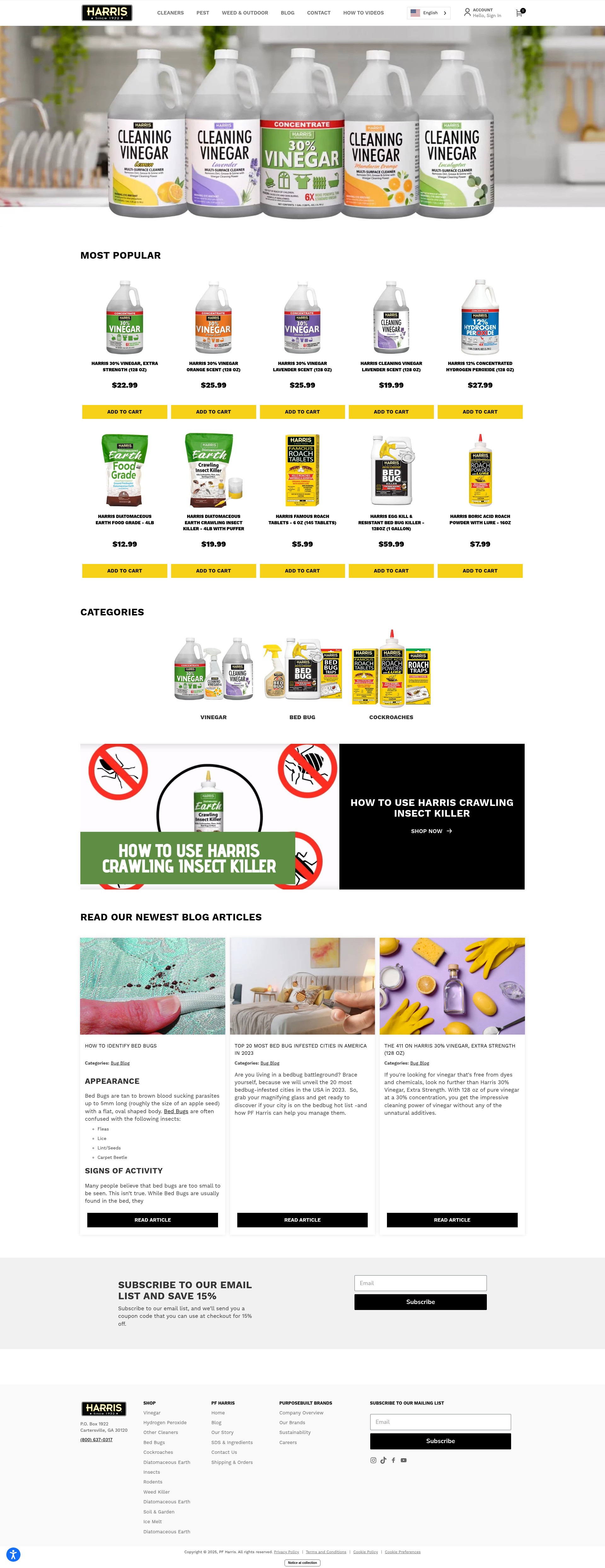 Screenshot of pfharris.com