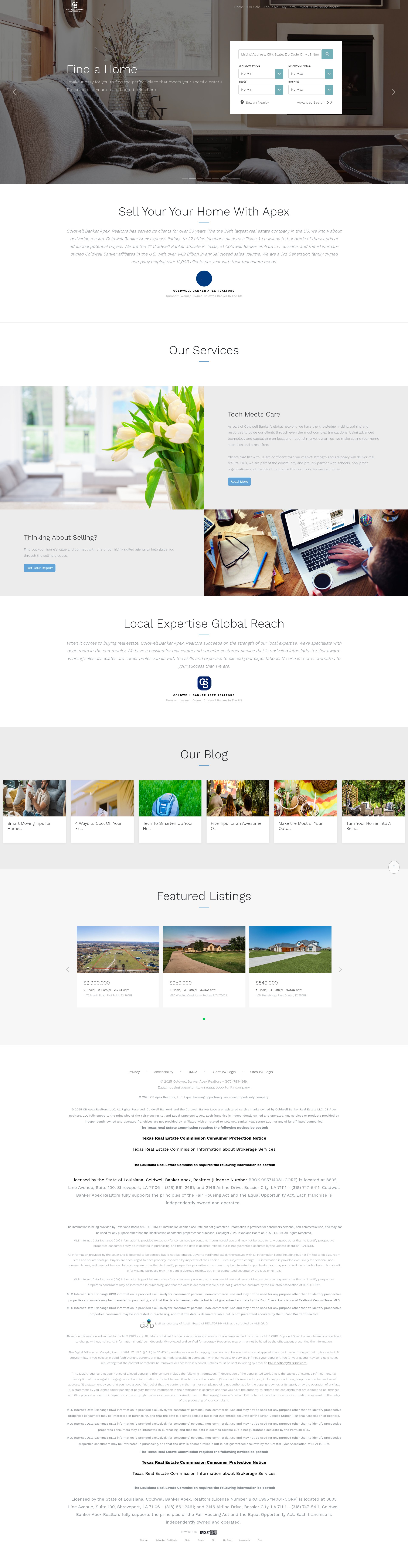 Screenshot of pflorez.cbapex.com