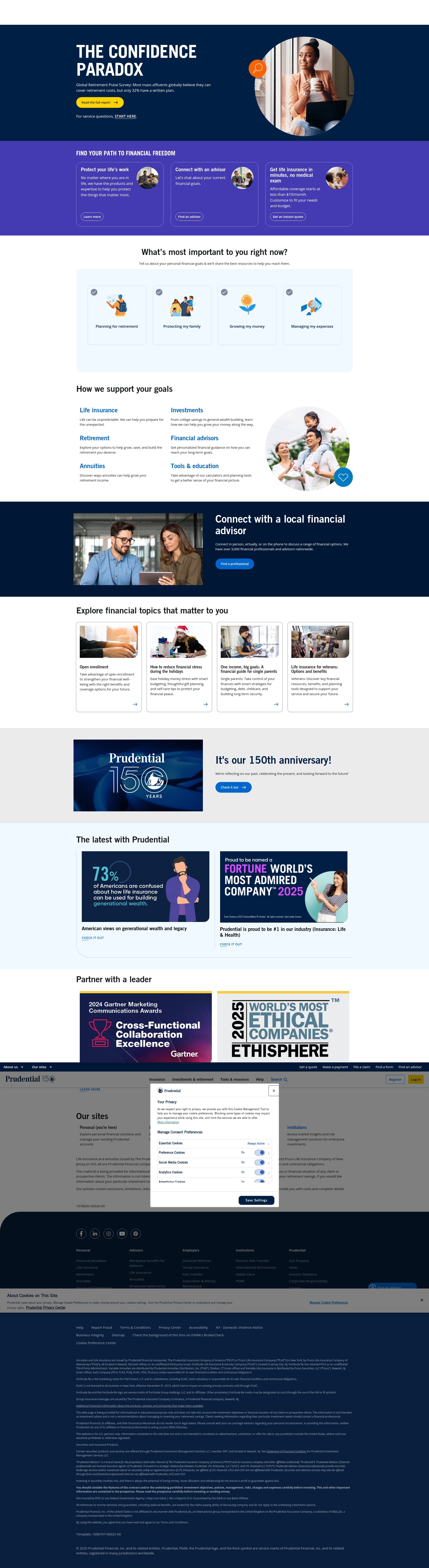 Screenshot of pgim.com