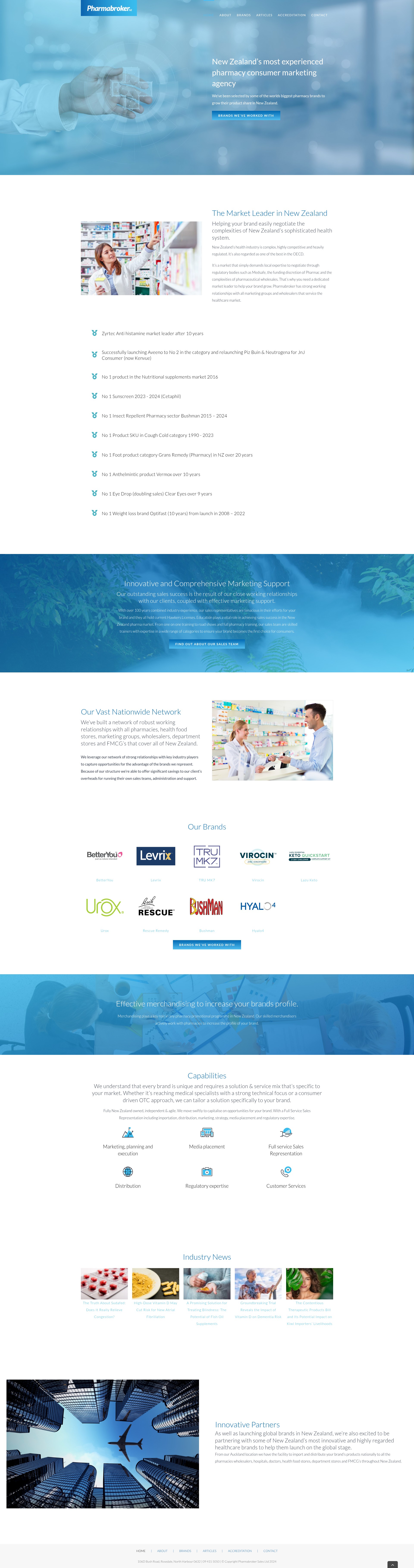 Screenshot of pharmabrokersales.co.nz