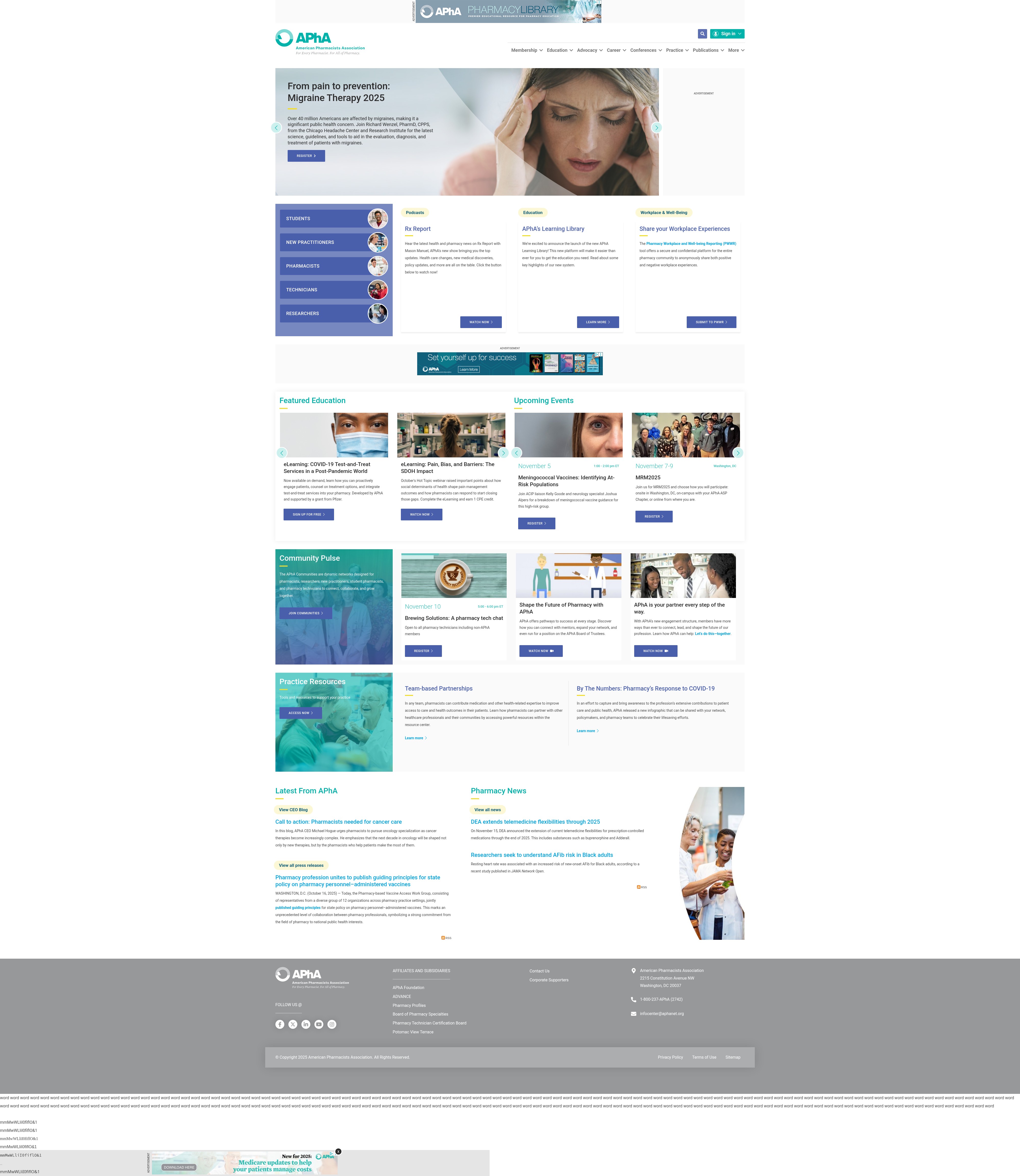 Screenshot of pharmacist.com