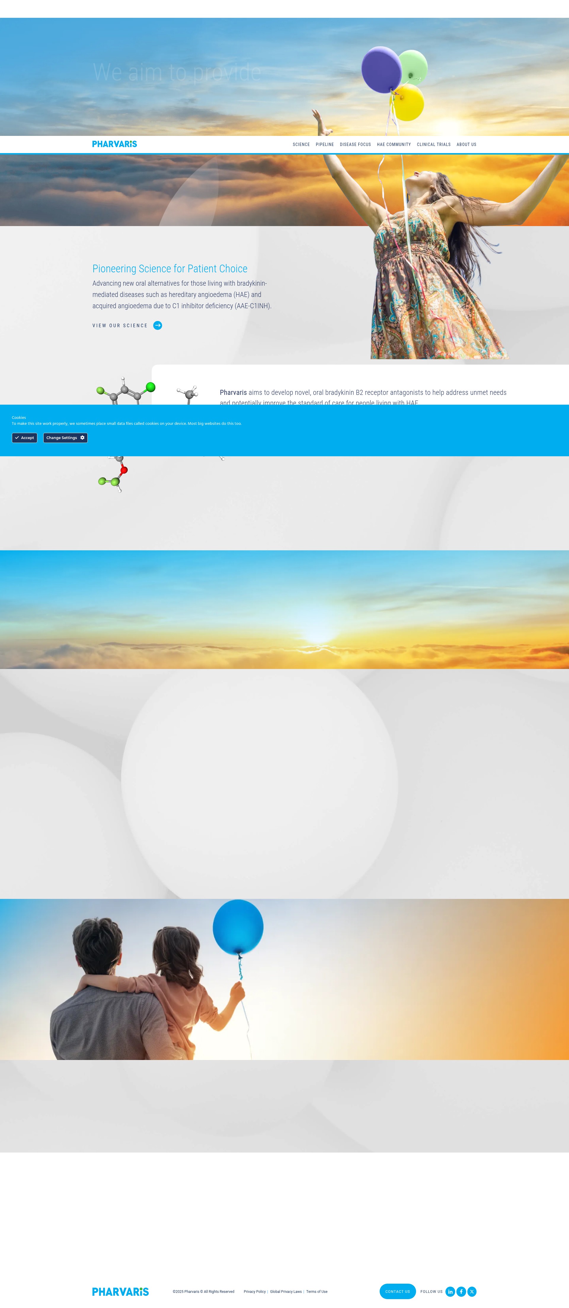 Screenshot of pharvaris.com