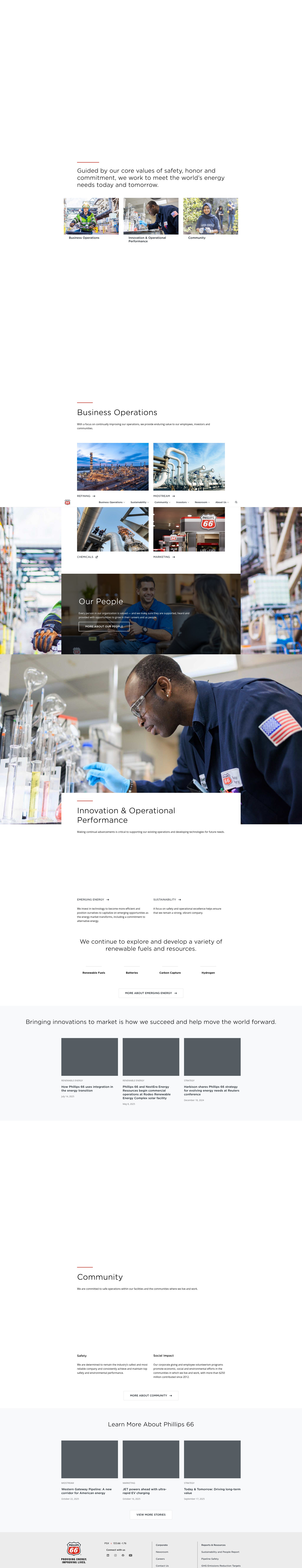 Screenshot of phillips66.com
