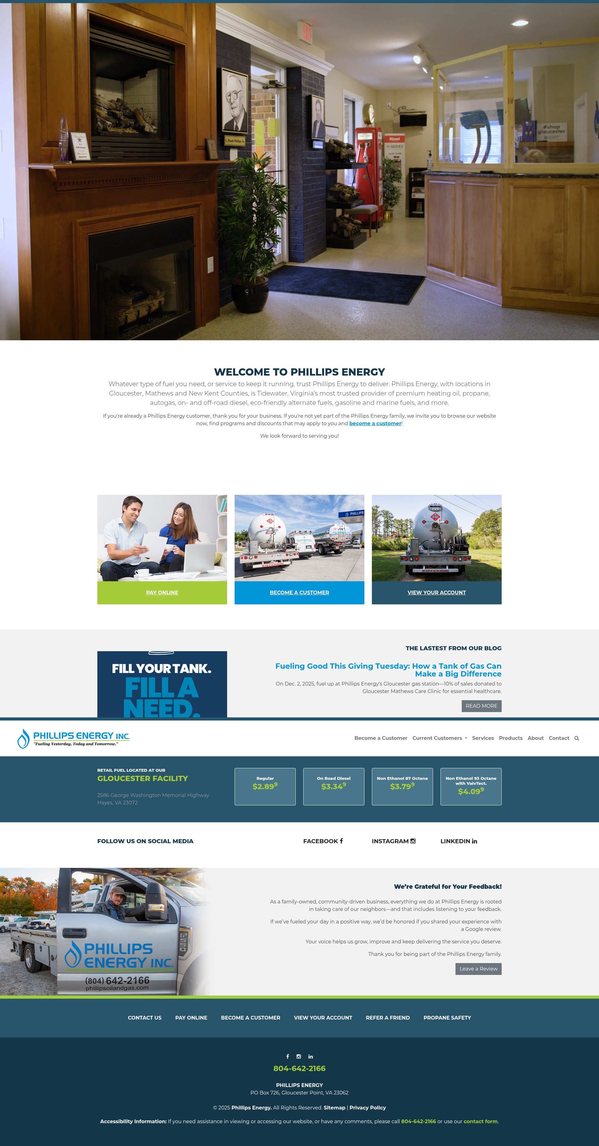 Screenshot of phillipsoilandgas.com