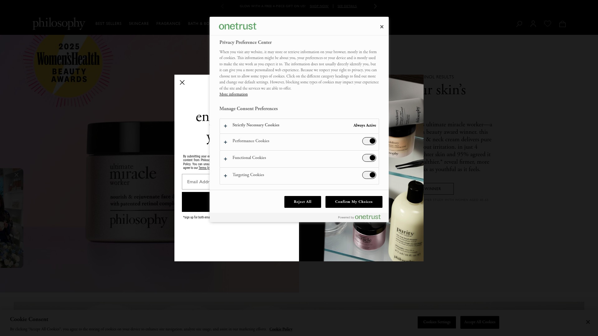 Screenshot of philosophy.com