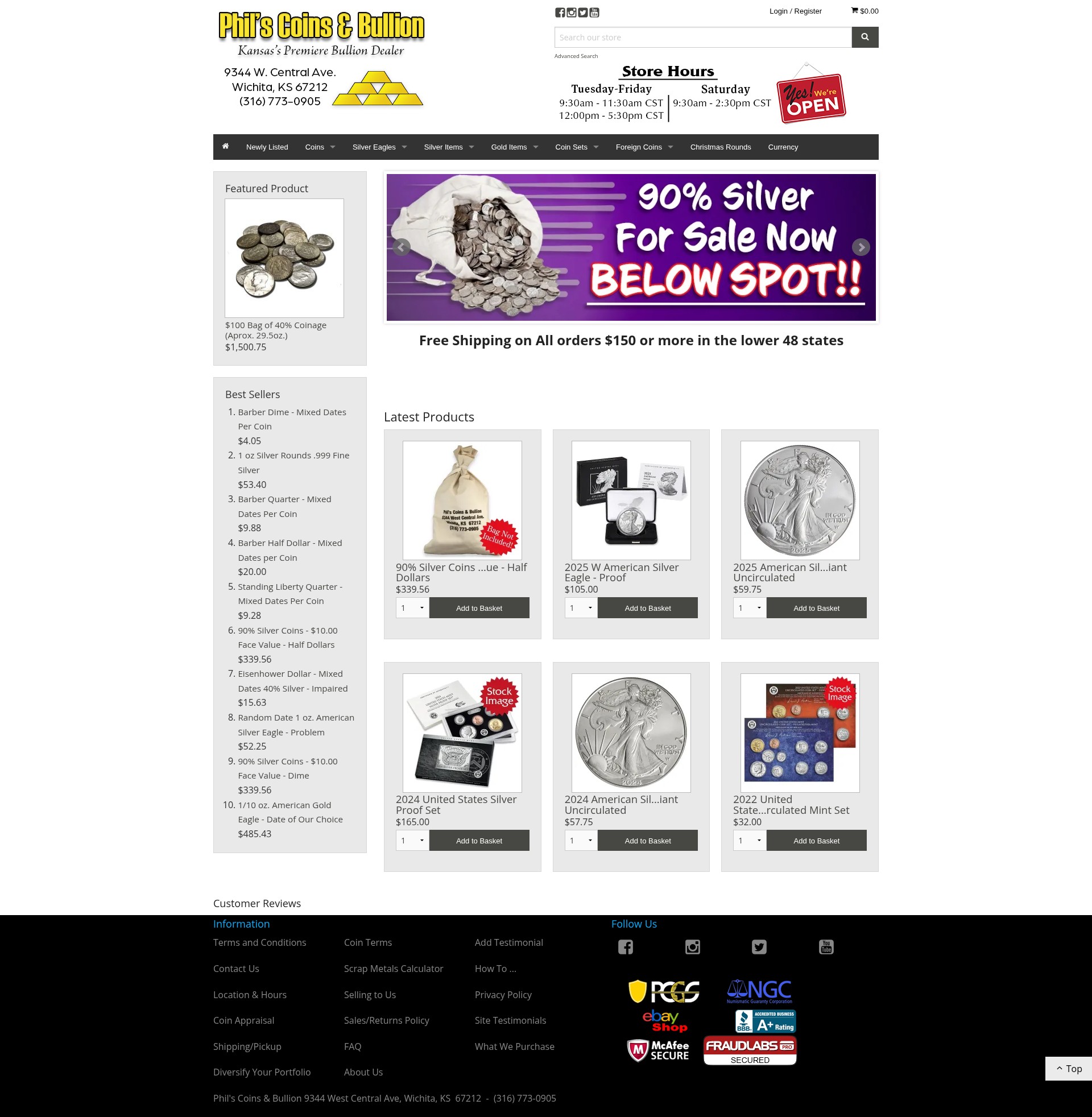 Screenshot of philscoins.com