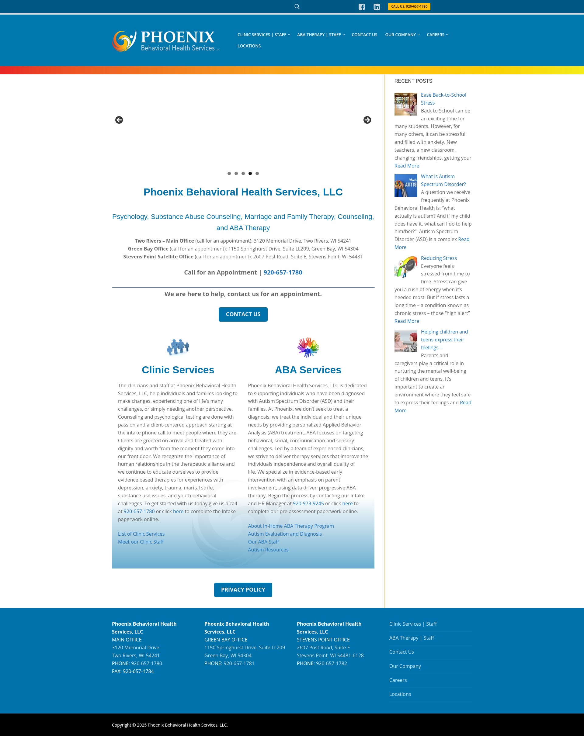 Screenshot of phoenixbhc.com