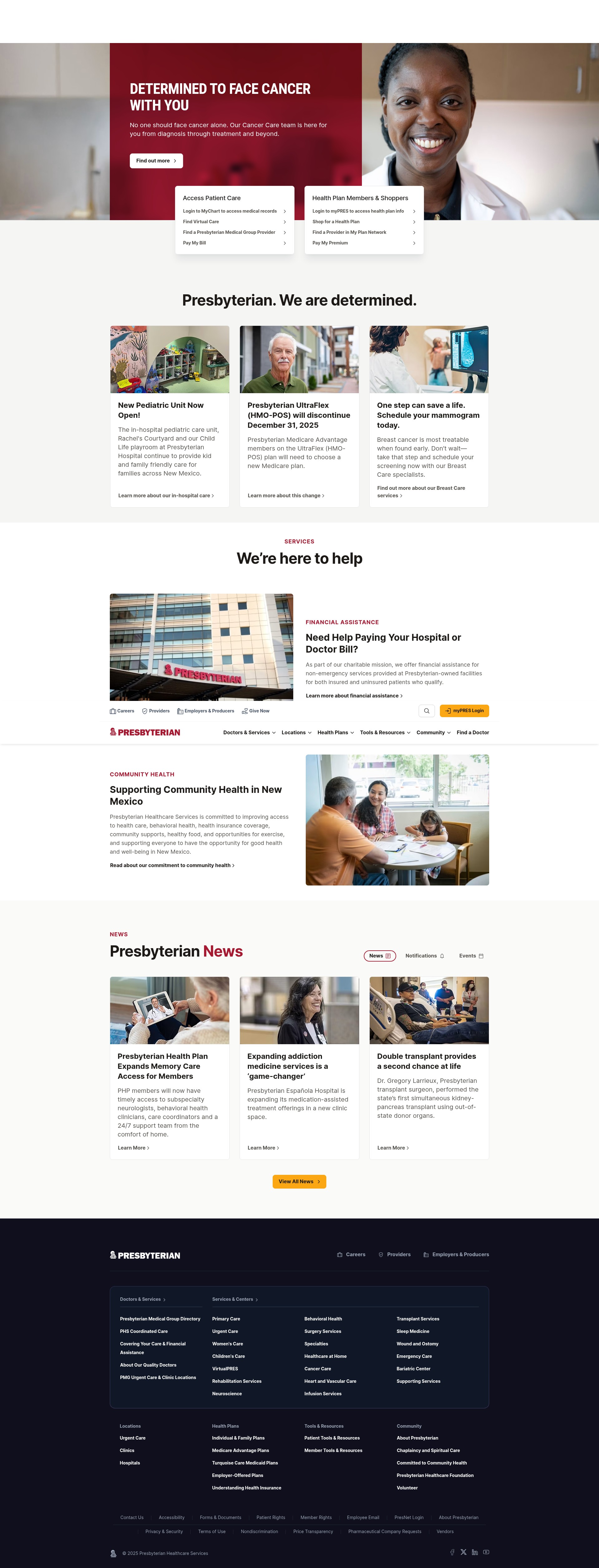 Screenshot of phs.org