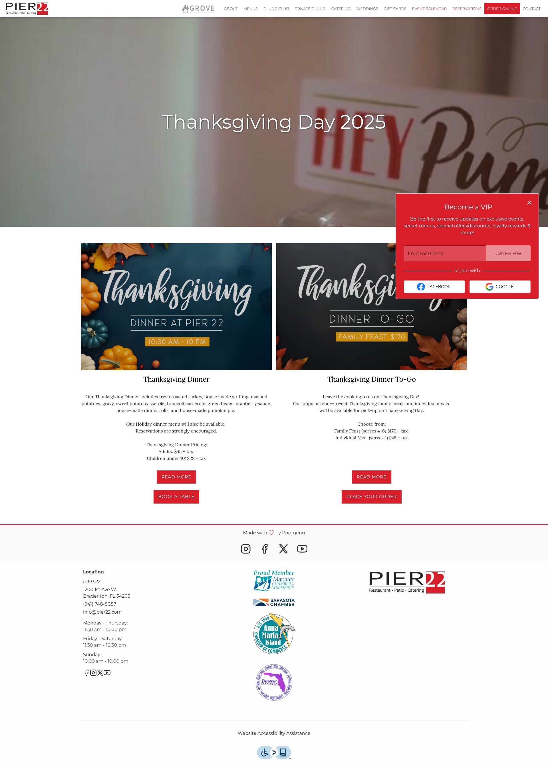 Screenshot of pier22.com