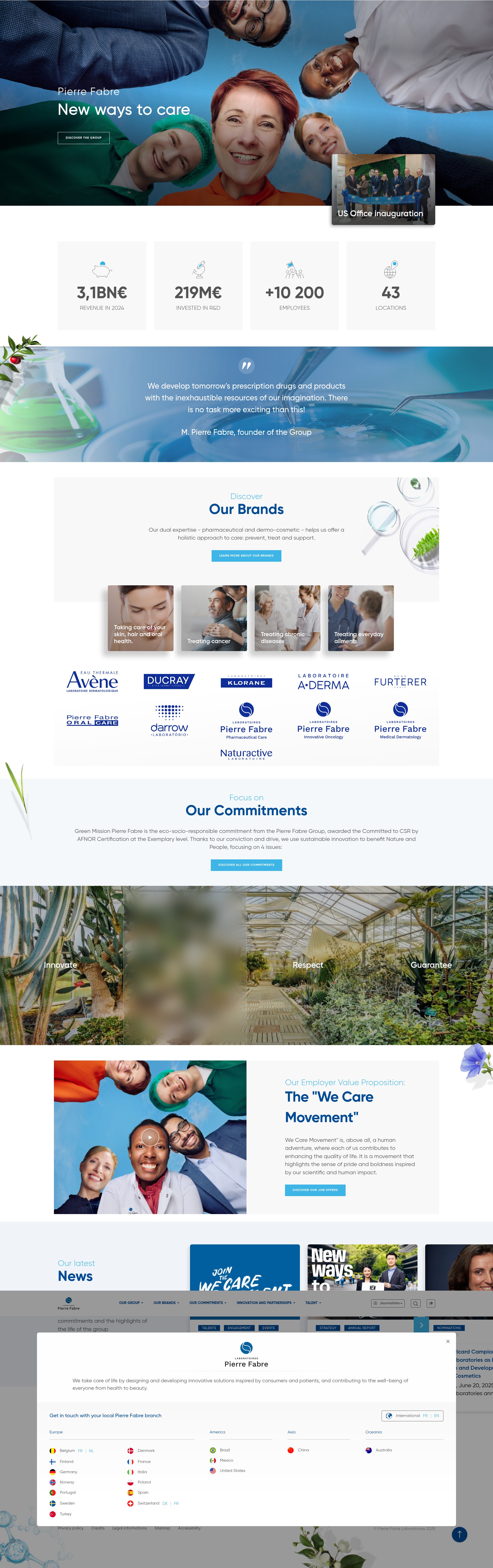 Screenshot of pierre-fabre.com