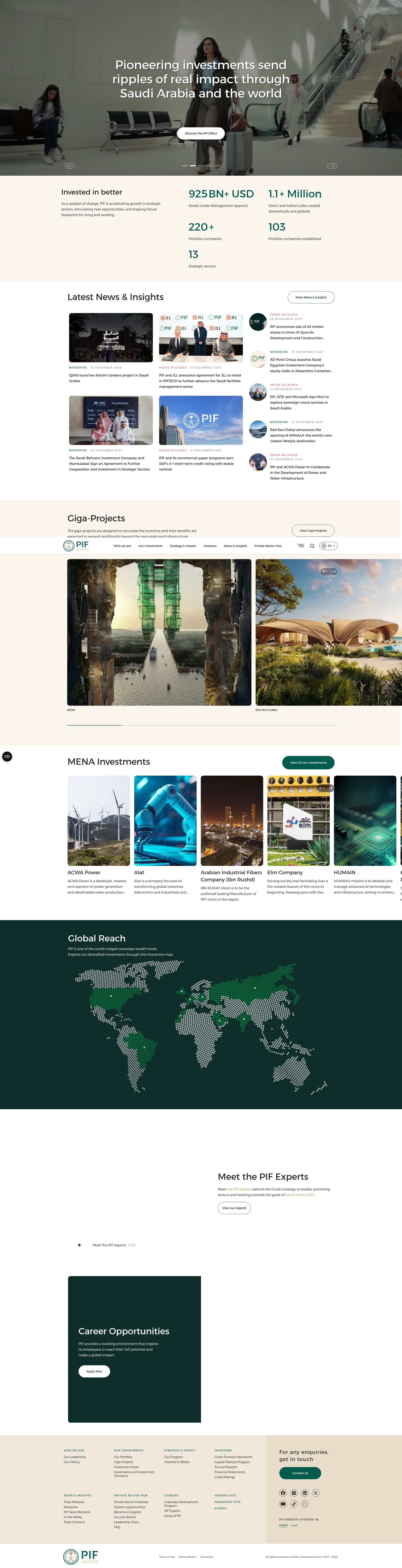 Screenshot of pif.gov.sa