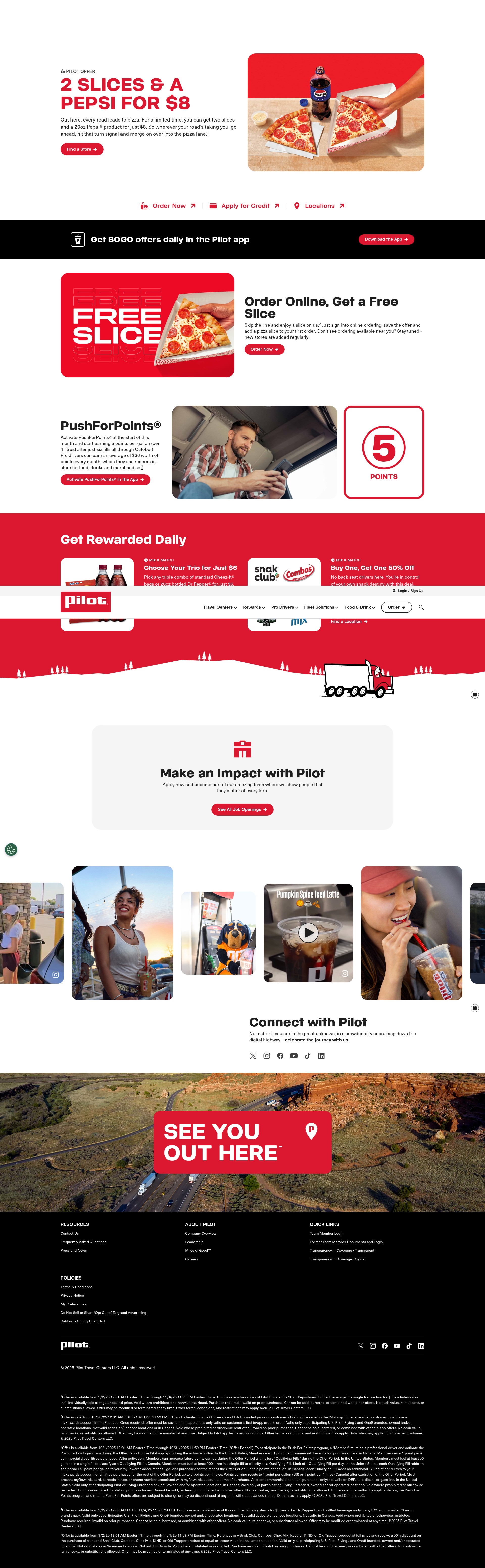 Screenshot of pilotflyingj.com