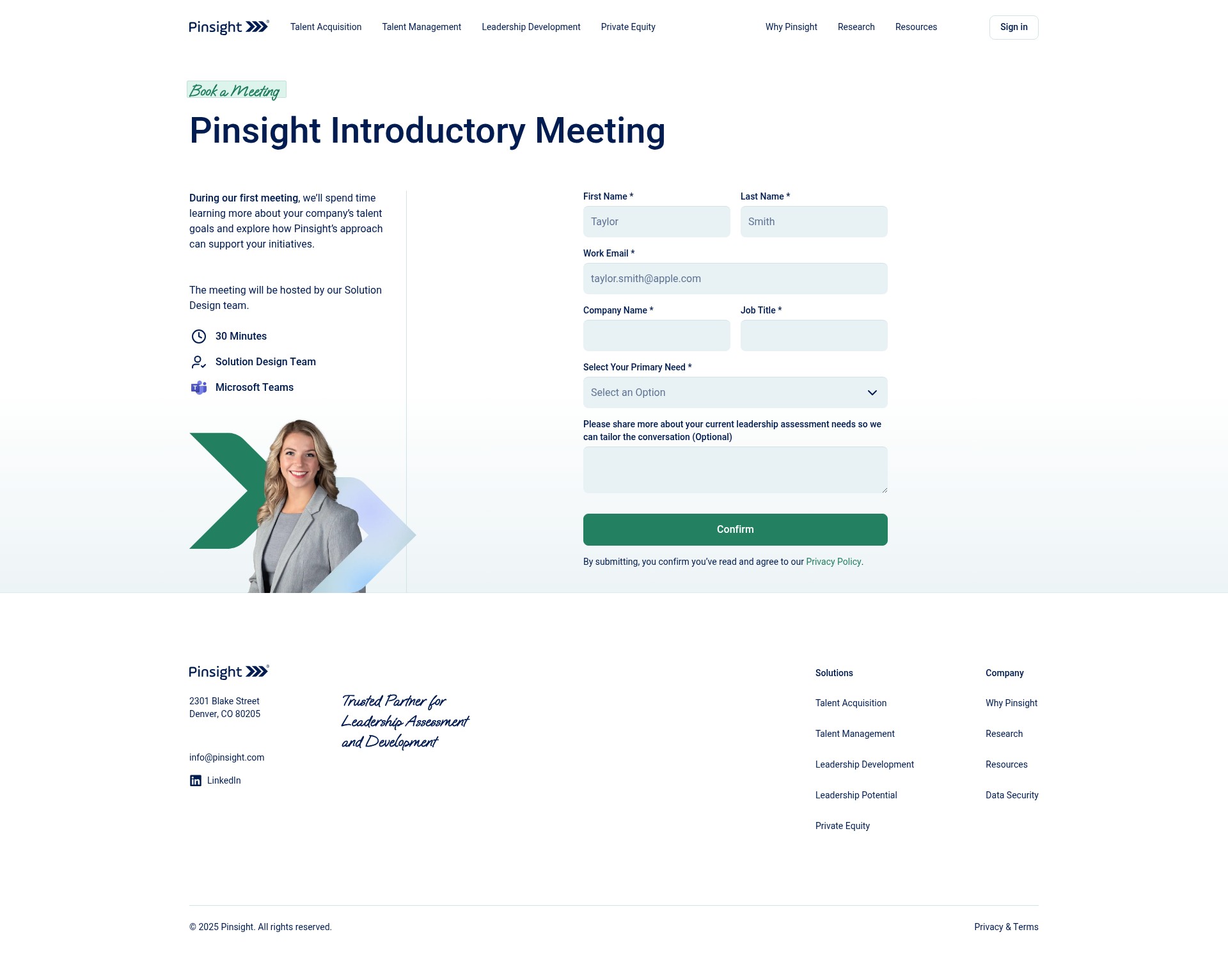 Screenshot of pinsight.com