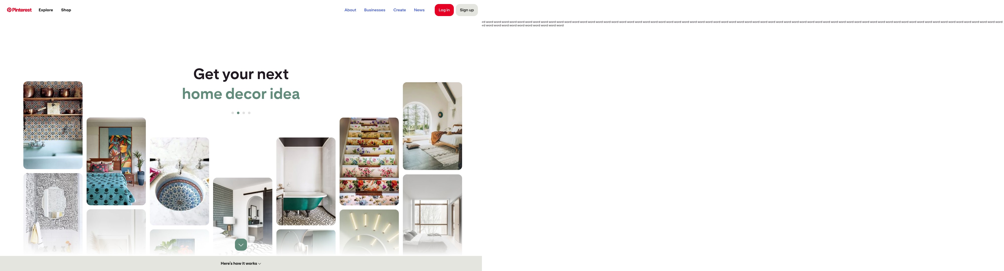 Screenshot of pinterest.co.uk