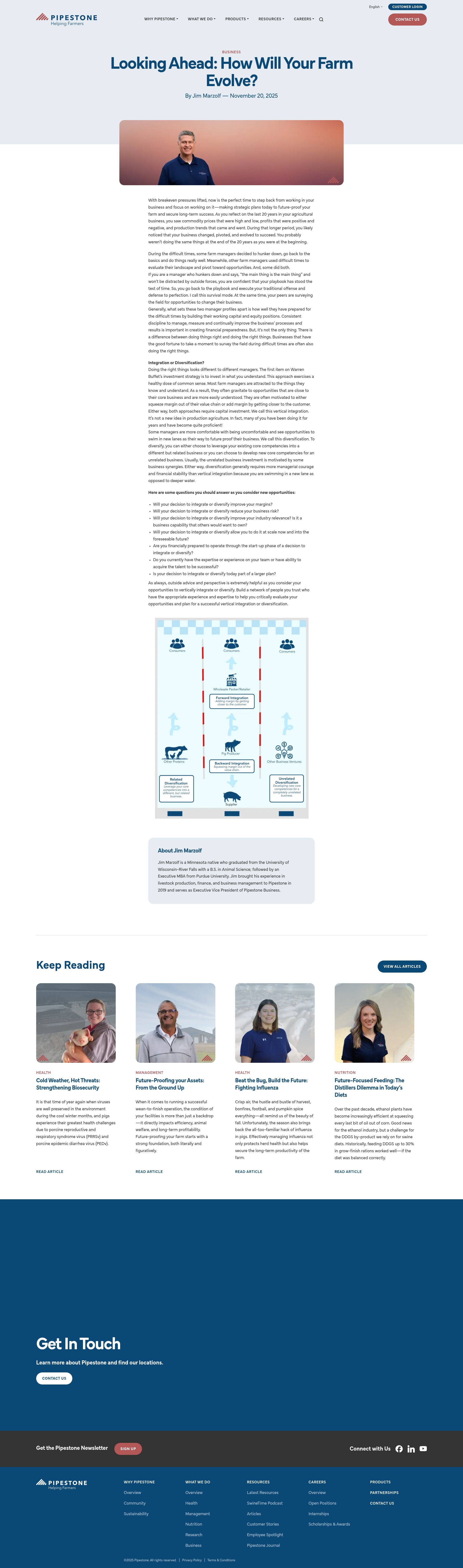 Screenshot of pipestone.com