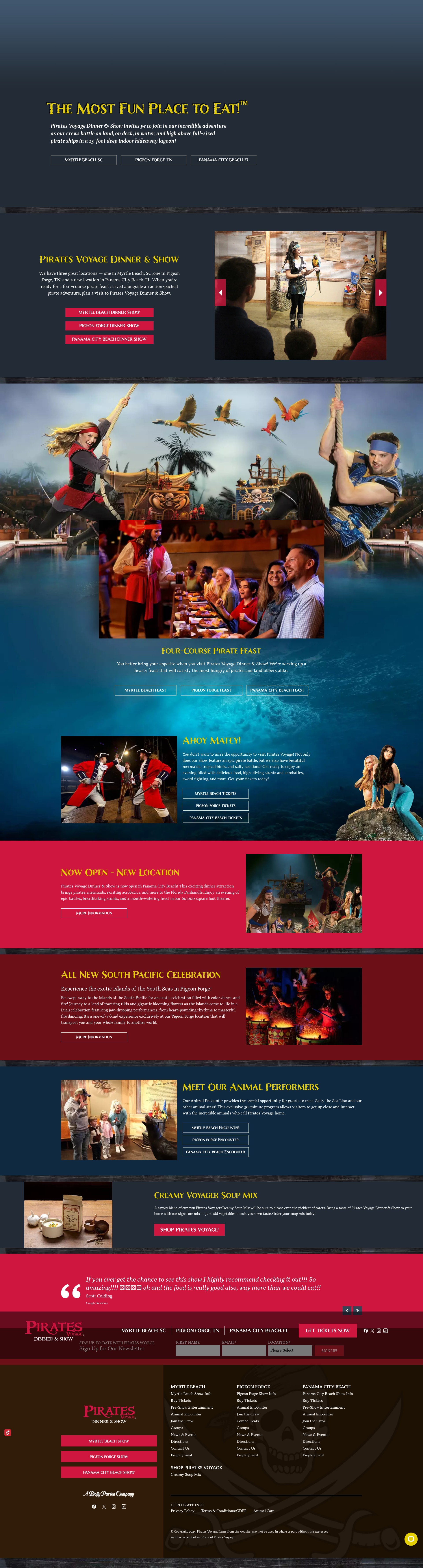 Screenshot of piratesvoyage.com