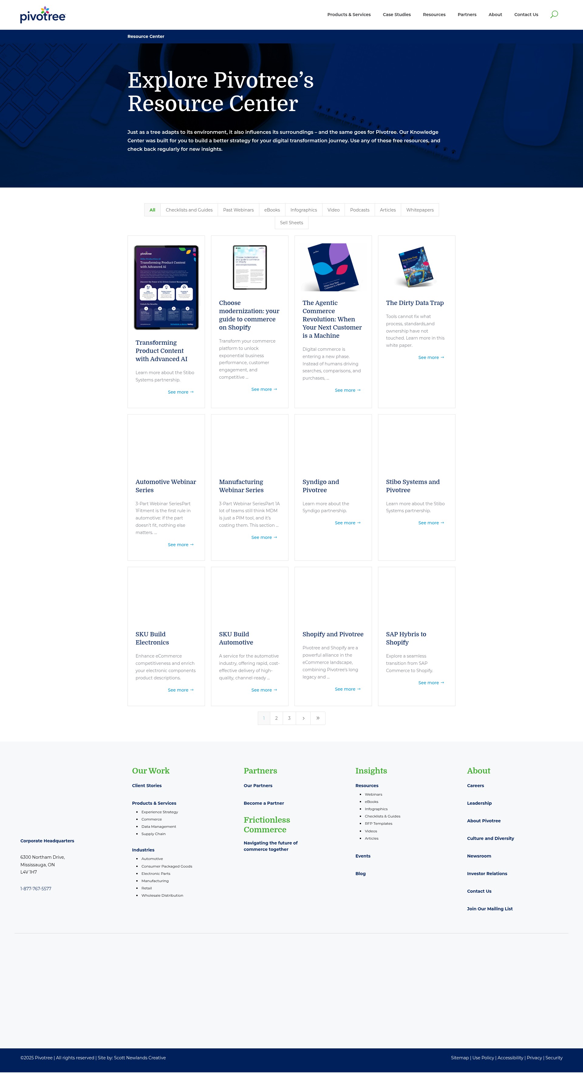 Screenshot of pivotree.com