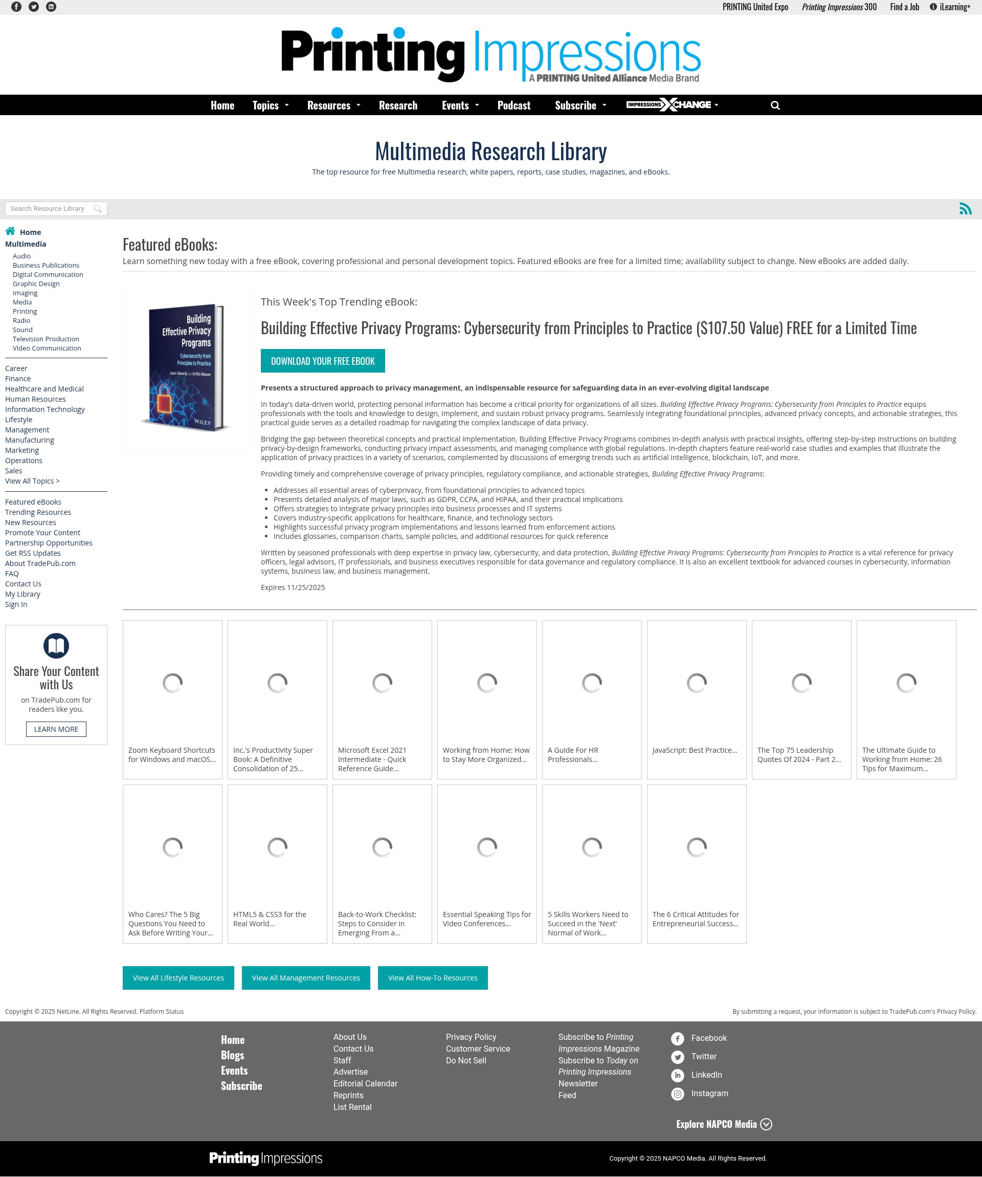 Screenshot of piworld.tradepub.com
