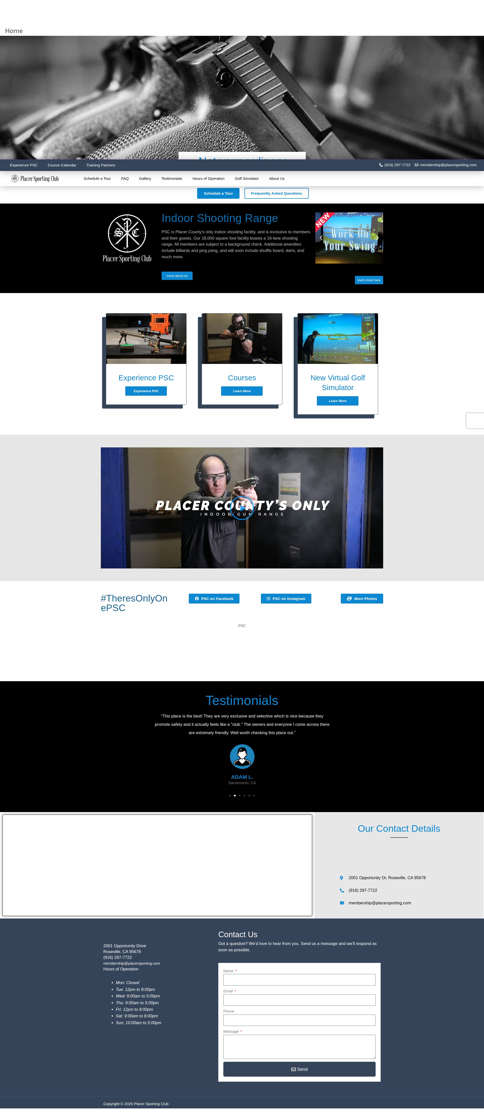 Screenshot of placersportingclub.com