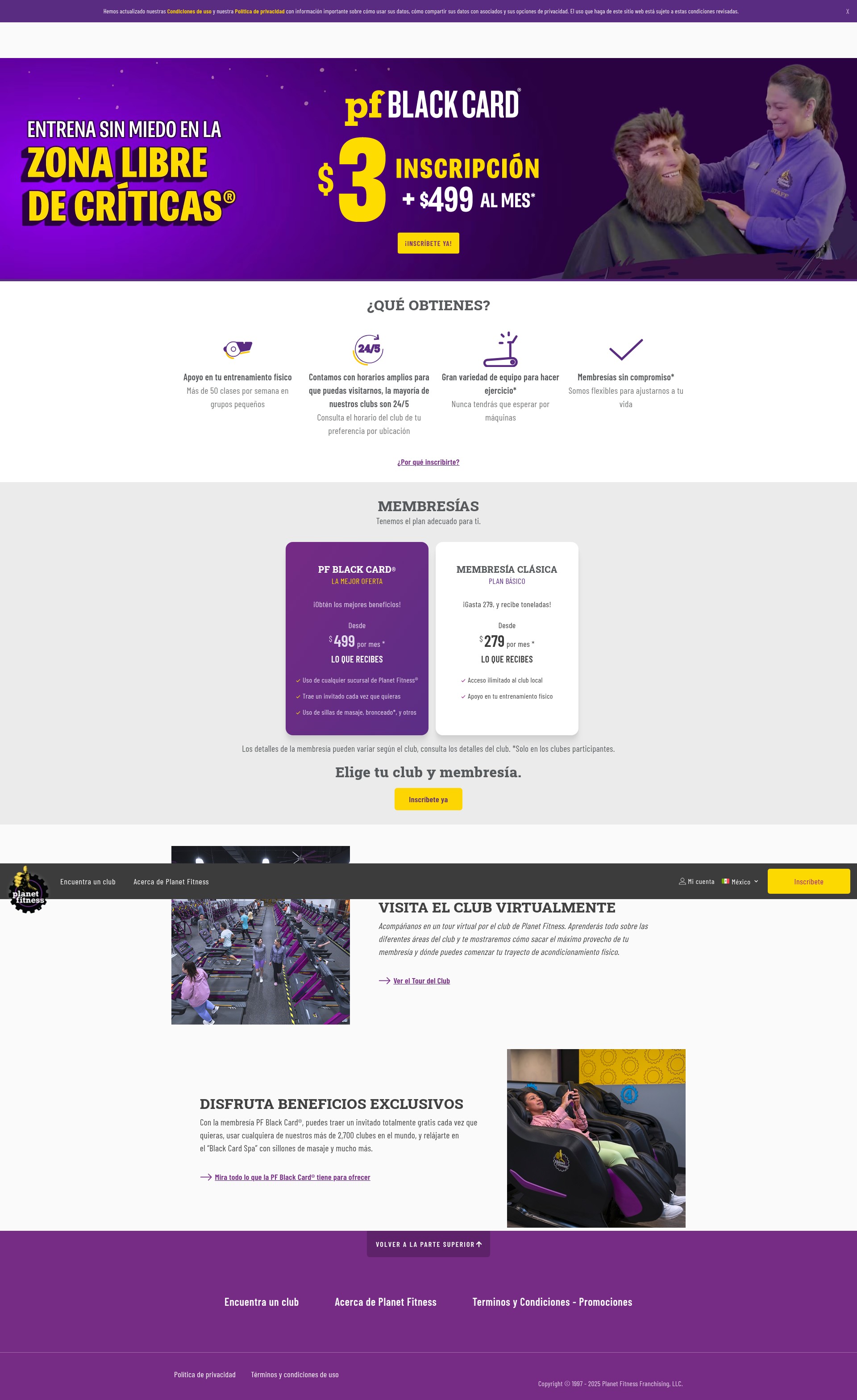 Screenshot of planetfitness.mx