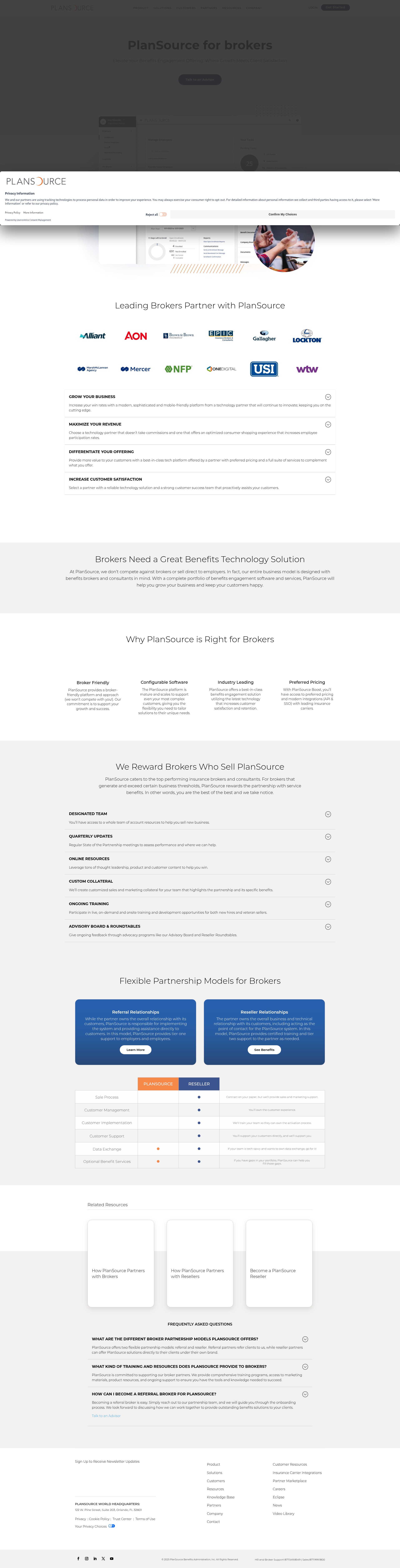 Screenshot of plansource.com