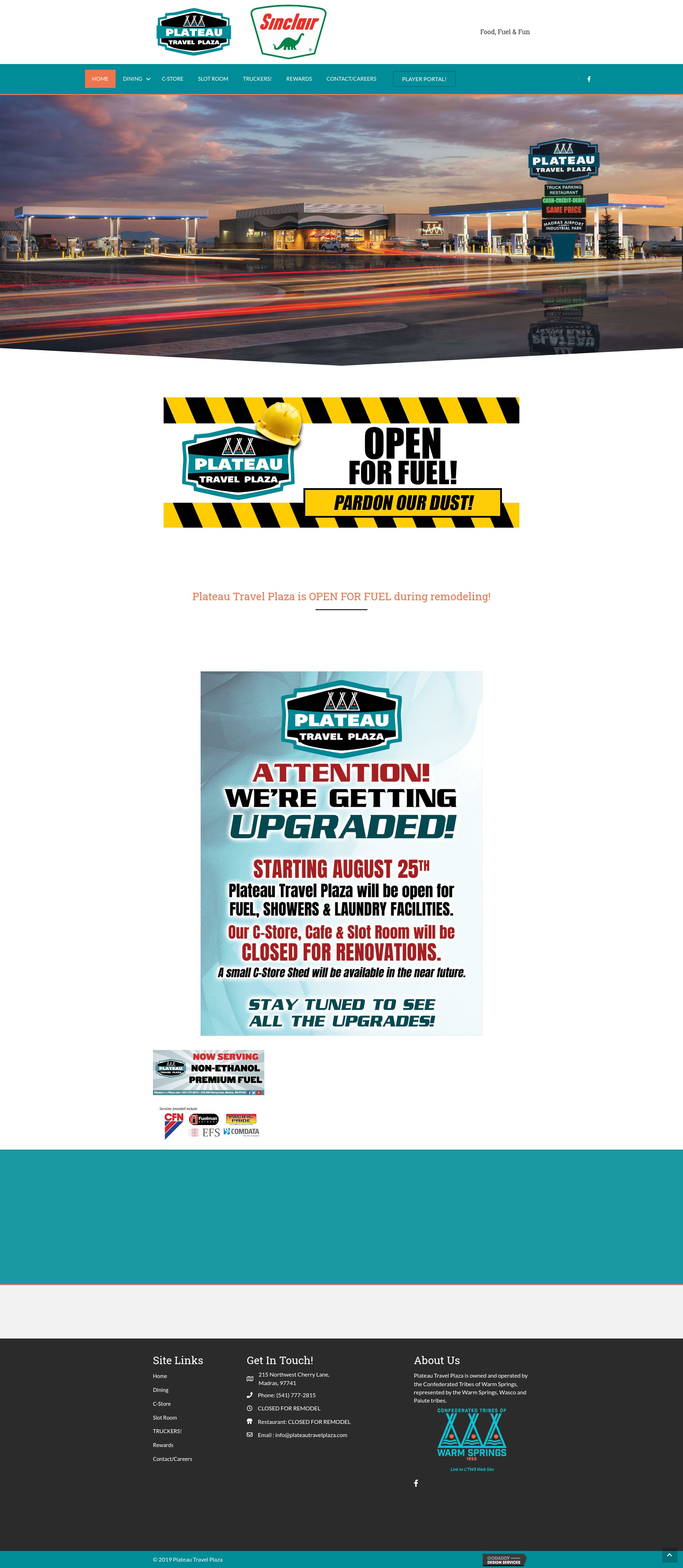 Screenshot of plateautravelplaza.com